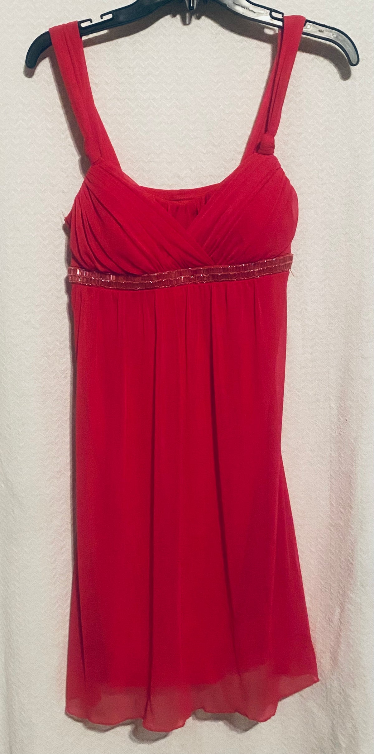 City triangles fancy Pink dress w tie strings - size Junior - M (7/9)