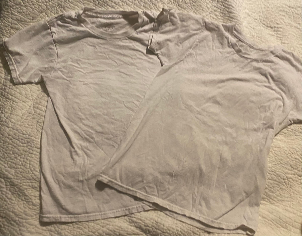 Fruit of the loom white Cotton shirt lot of 2 - size Youth - 10 (L)