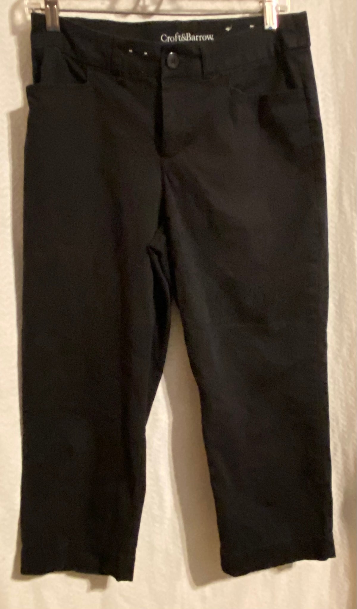 Croft & Barrow black Stretch capris classic - size Women - M (8/10)