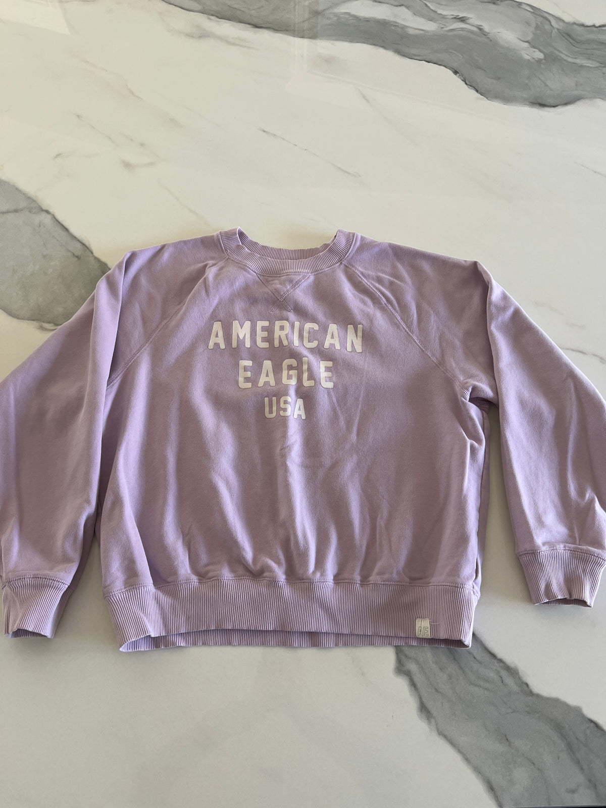 American Eagle sweatshrt SzM lt purple VGUC - size Junior - M (7/9)