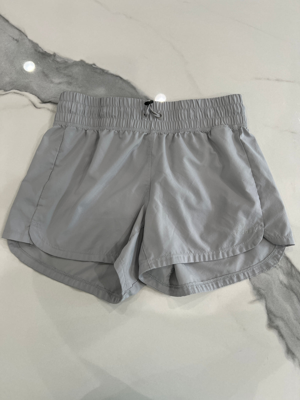 Adidas soccer shorts SzS light gray GUC - size Junior - S (3/5)