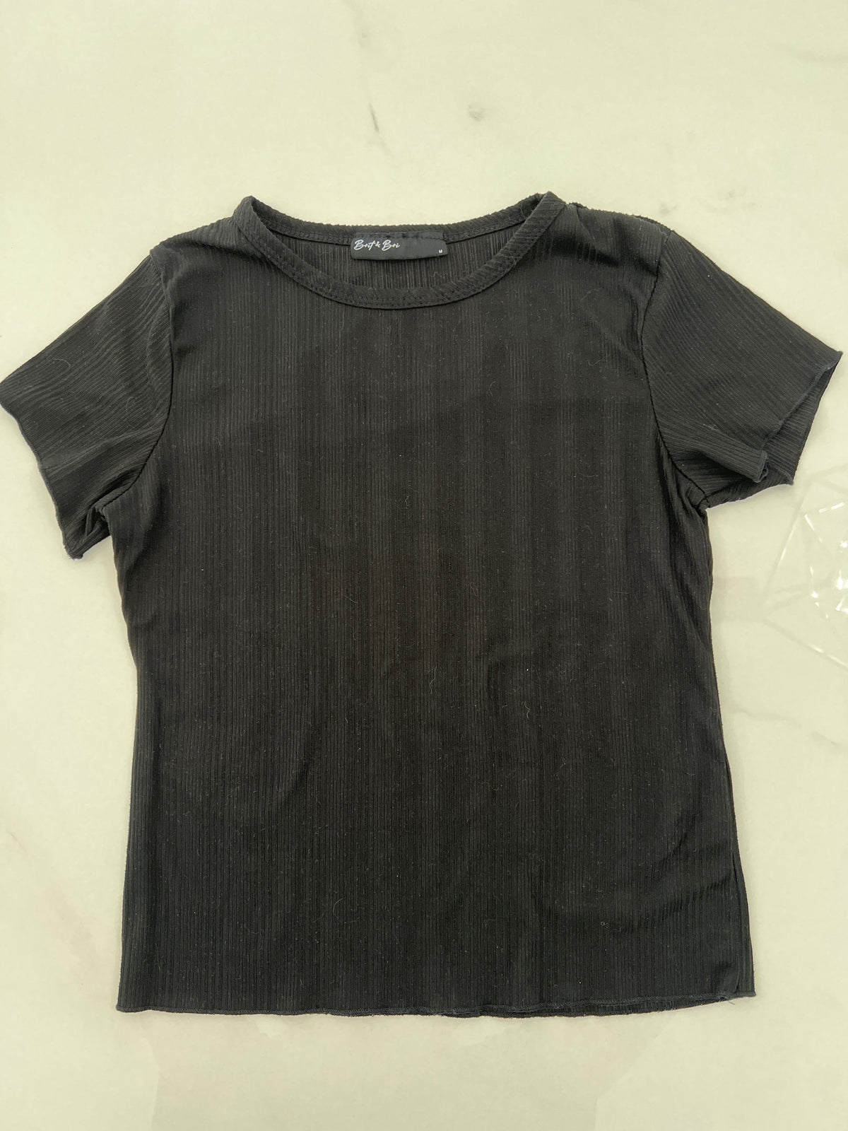 Brit & Bri SS black top Textured SzM fits lk S - size Junior - S (3/5)