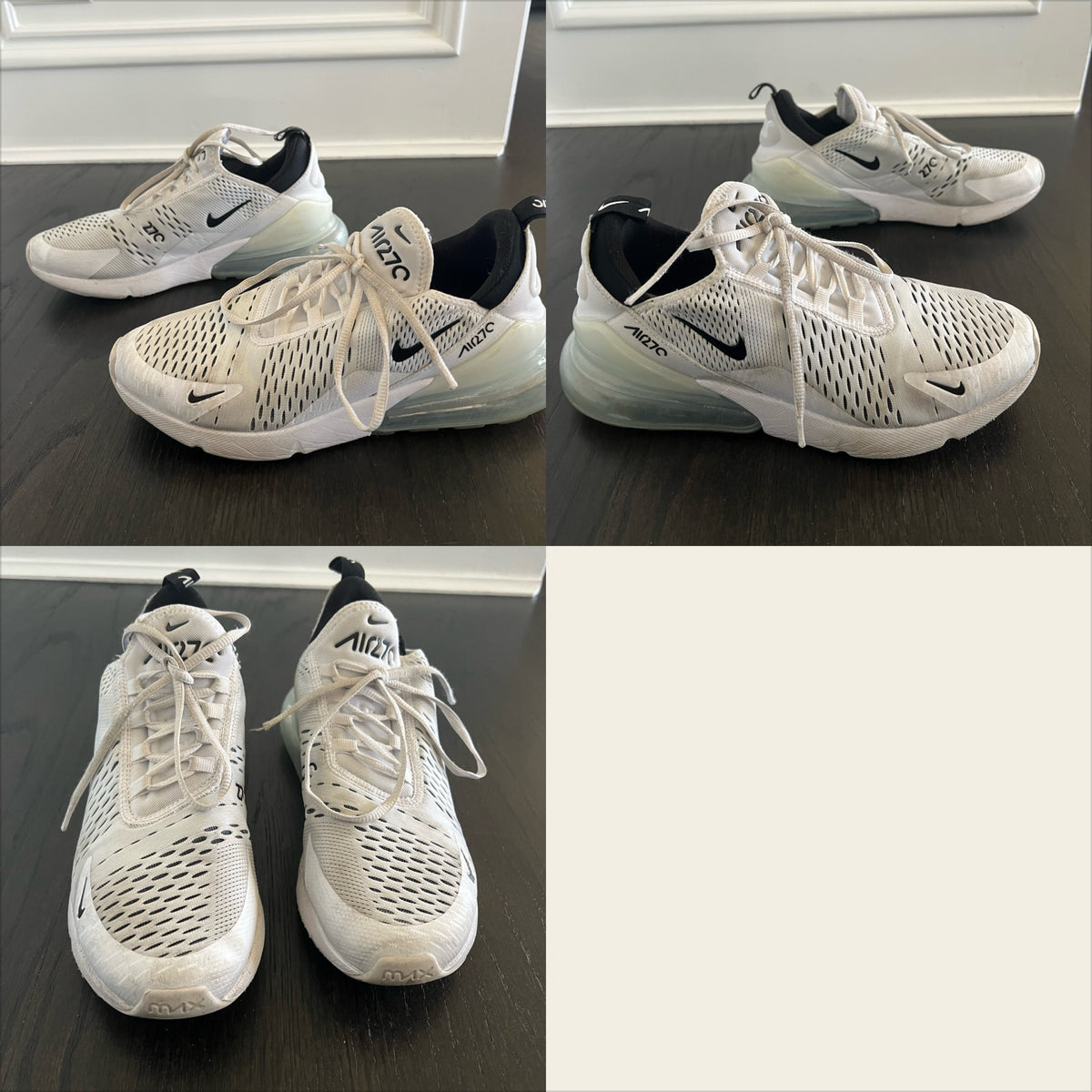 Nike air270 shoes wht Sz 10 fits lk 9.5 - size Shoes - Adult 9 1/2