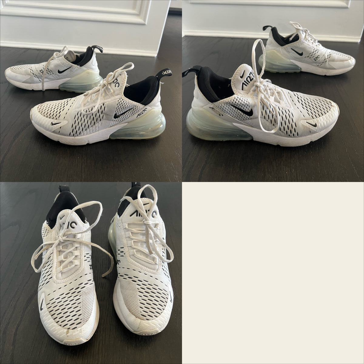 Nike air270 shoes white Sz 9 fits like 8.5 - size Shoes - Adult 8 1/2