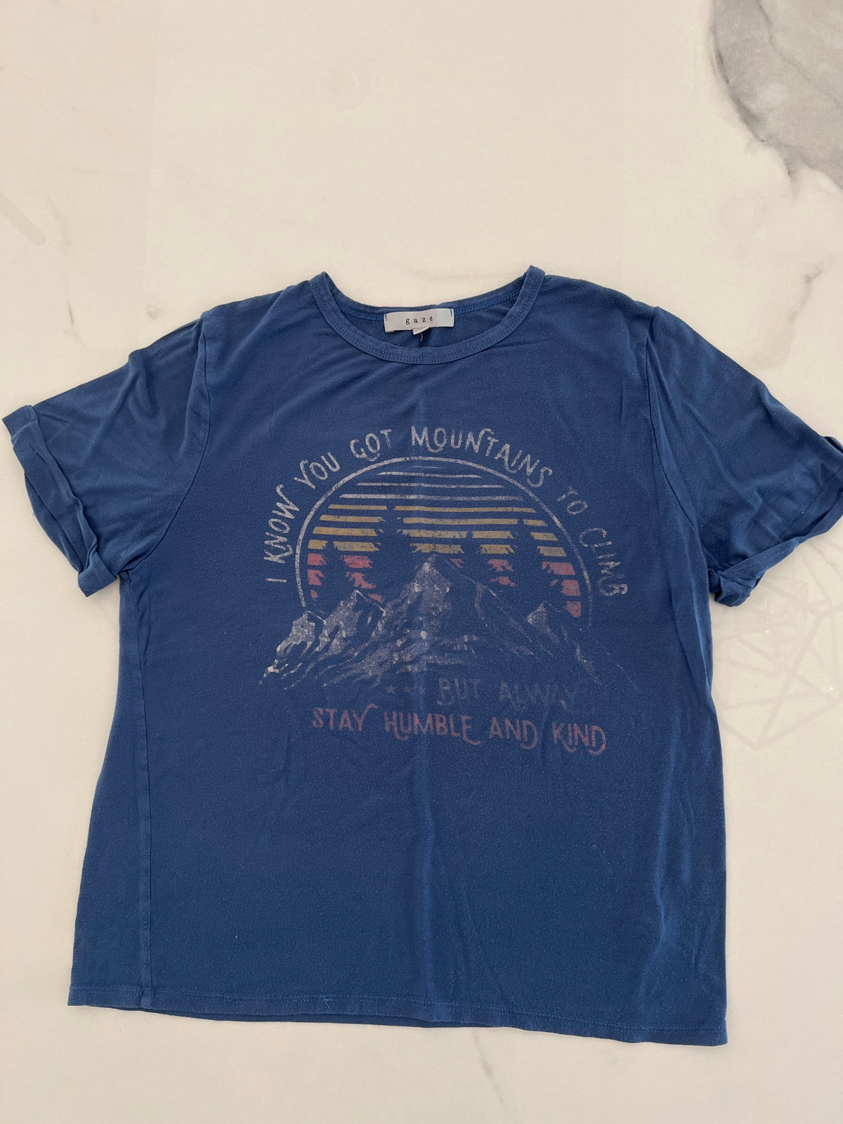 Gaze SS top blue szS Mountains to climb UC - size Junior - S (3/5)