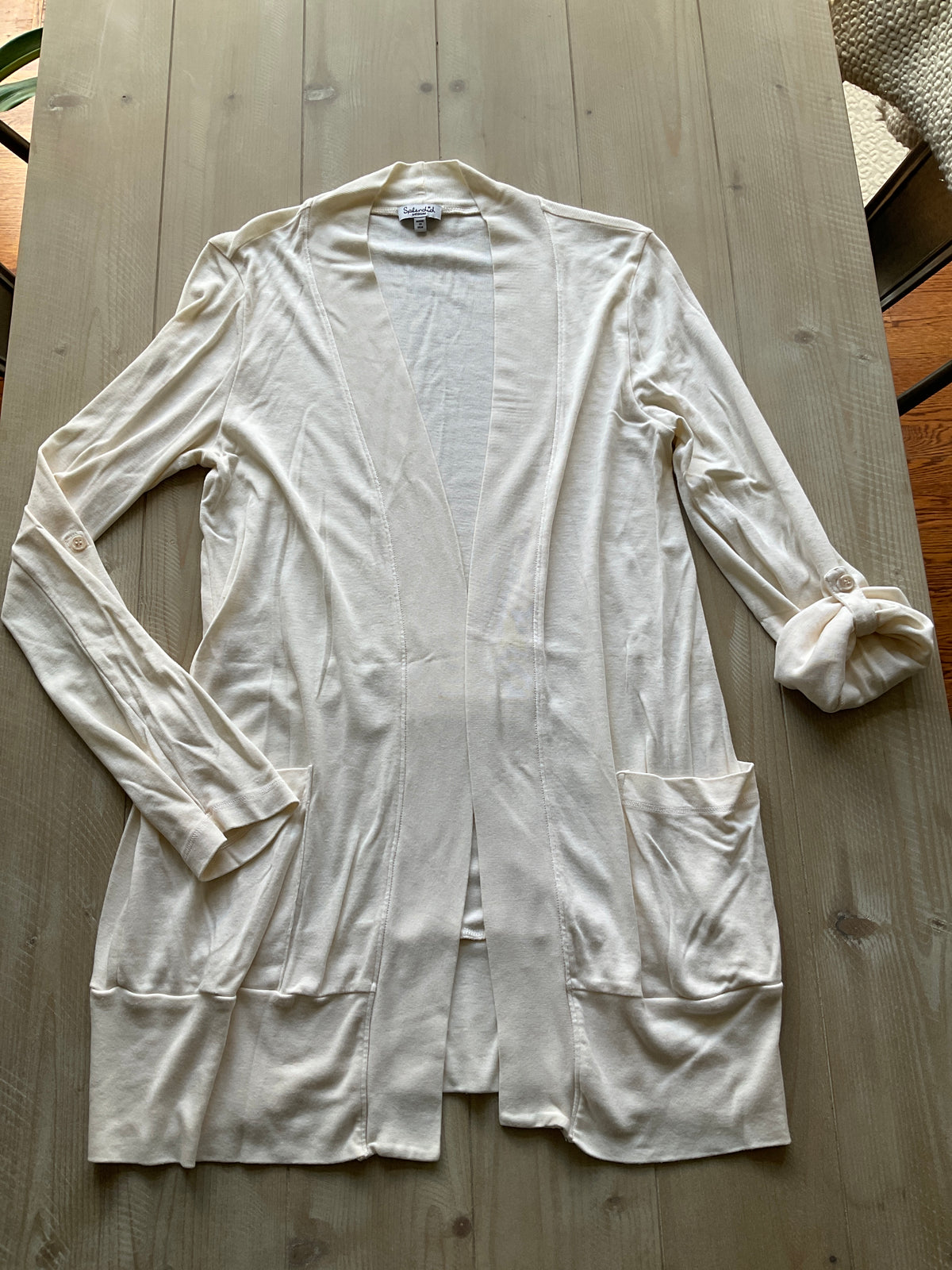SPLENDID OPEN FRONT CARDIGAN - CREAM - size Women - M (8/10)