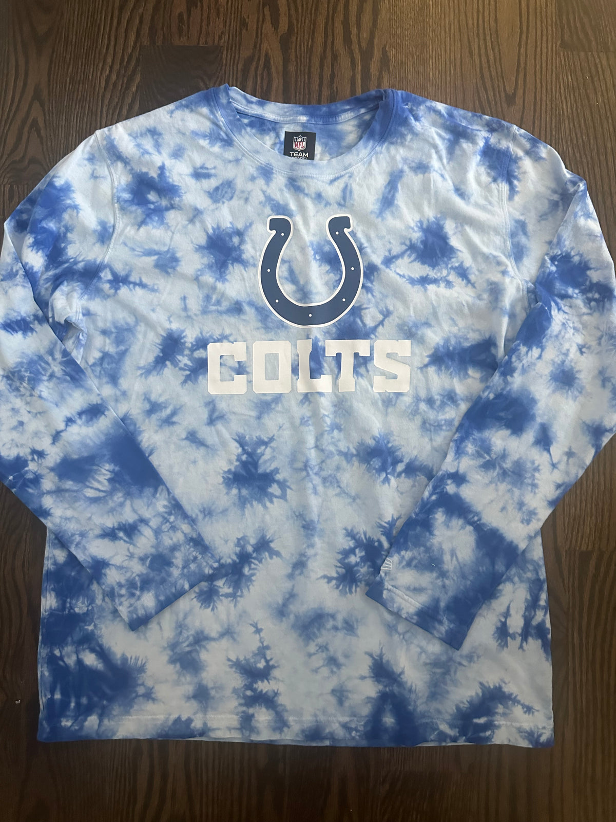 Colts tie-dye long Sleeve Shirt - new - size Teen/Men - XL (40-42)