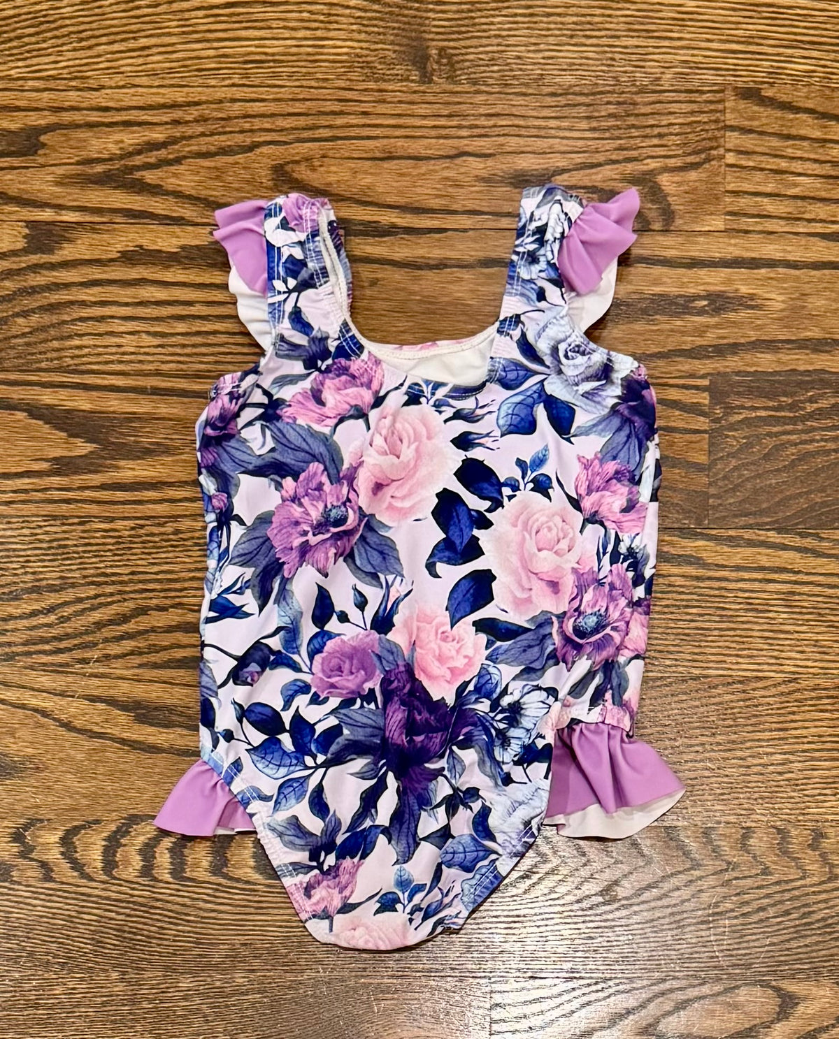 Millie loves Lily size 5 purple floral swimsuit - size Youth - 5 (XS)
