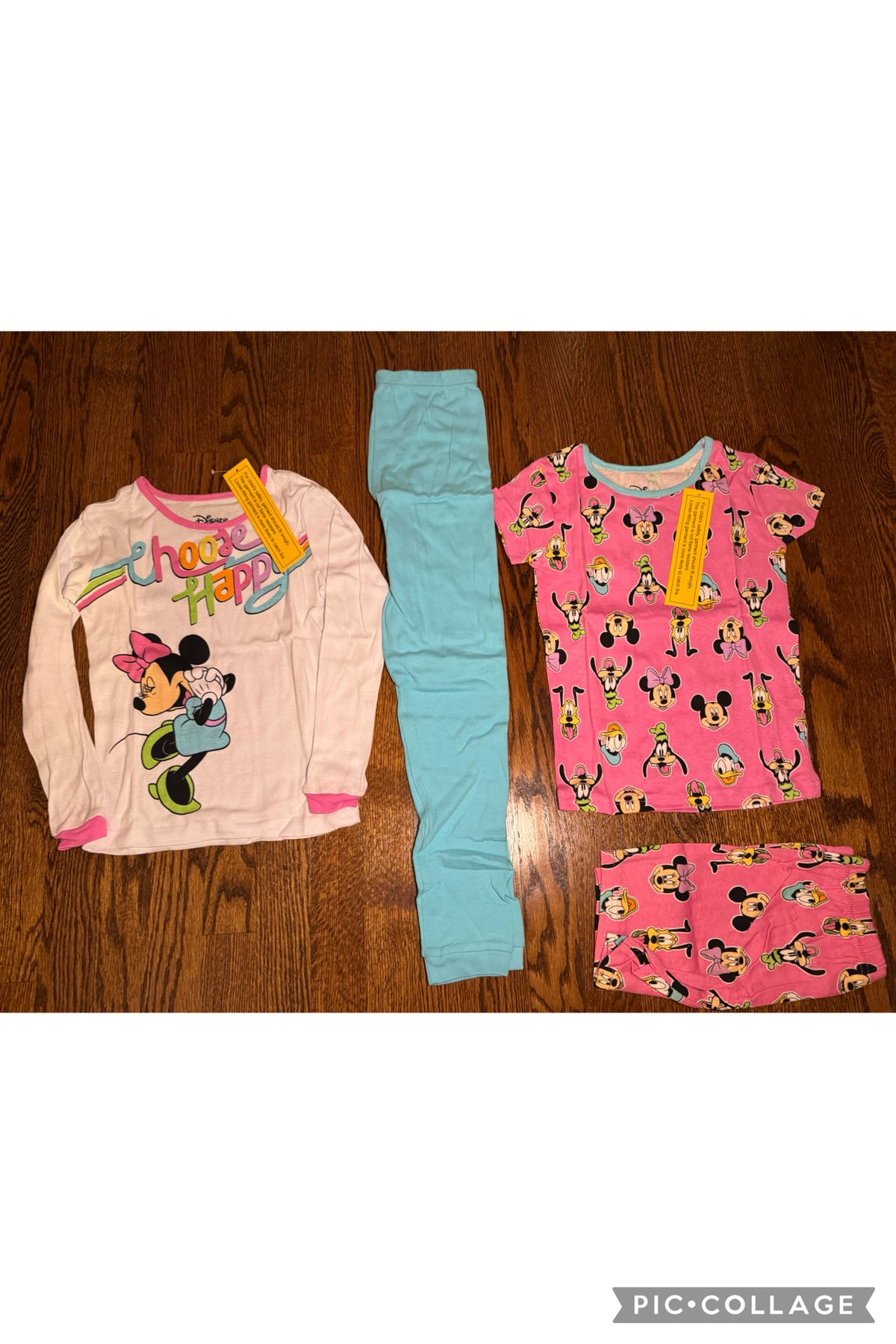 NWT Disney Minnie Mouse and friends 4pcs pj set - size Youth - 8 (M)
