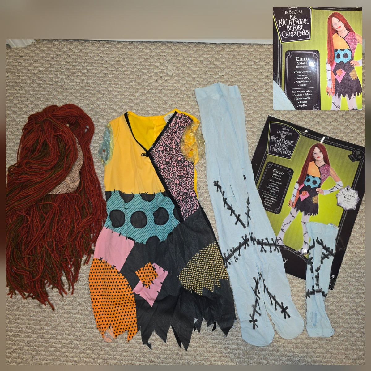 Sally Costume, Small 4/6 missing 1 sleeve - size Youth - 4 (XS)