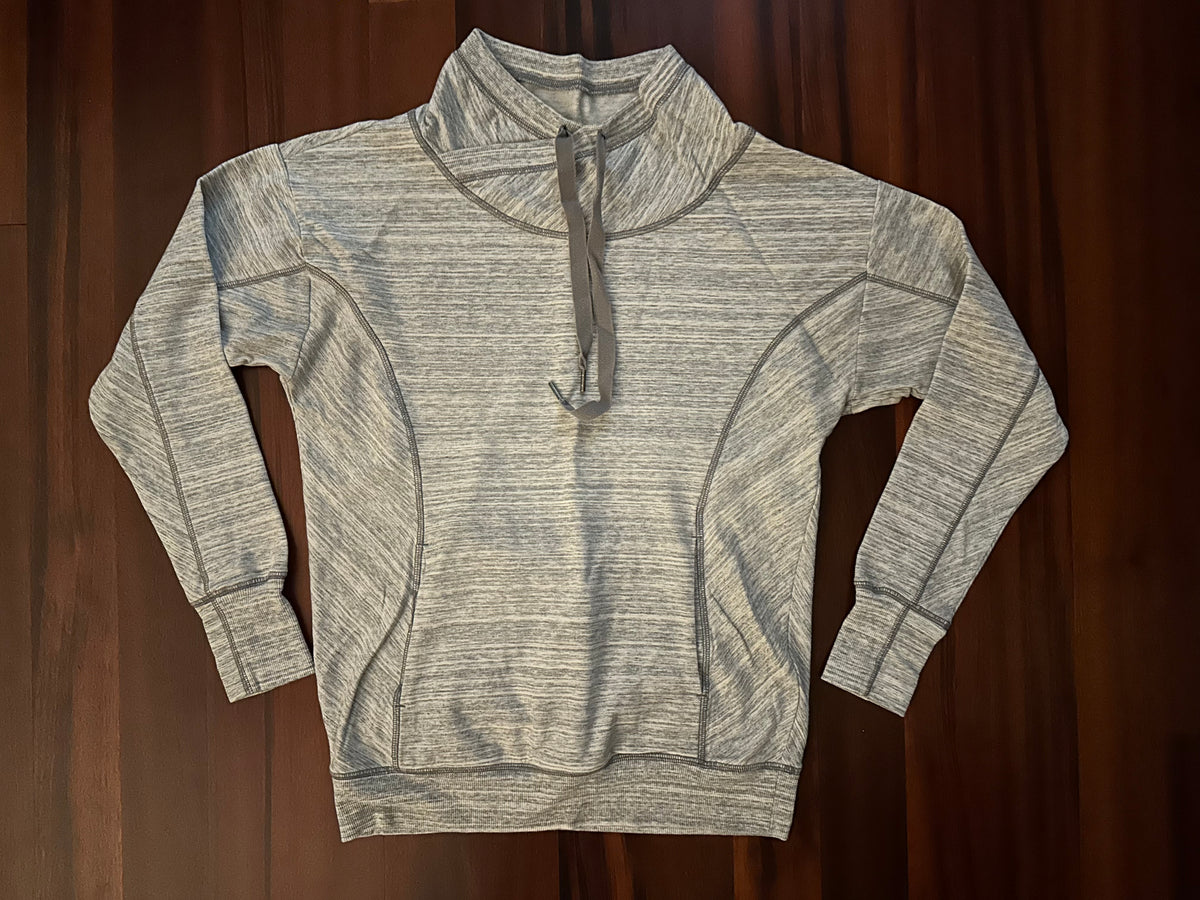 Zella sweatshirt - light grey heathered - EUC - size Women - S (4/6)