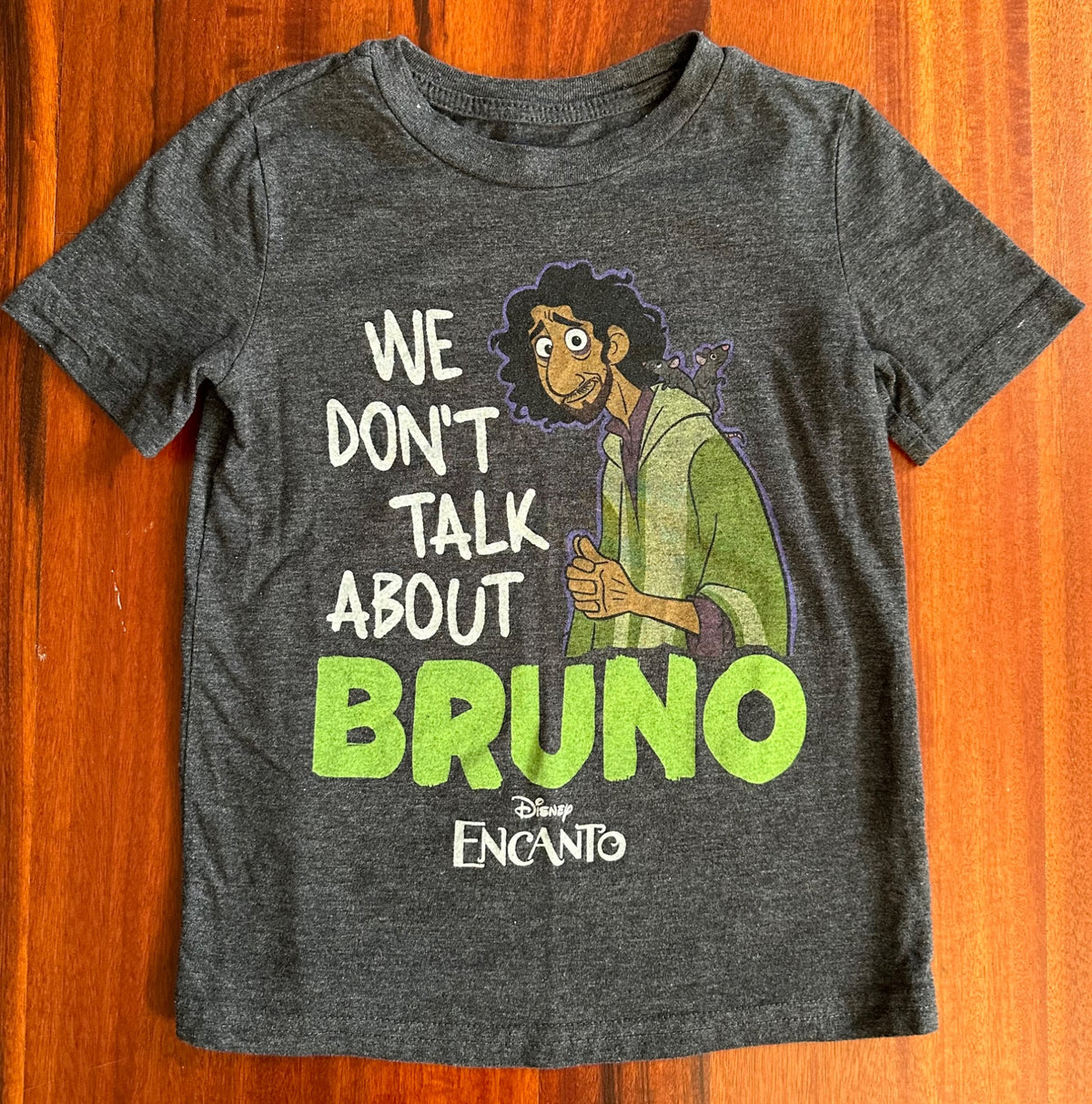 We Don't Talk About Bruno s/s grey shirt EUC - size Youth - 5 (XS)