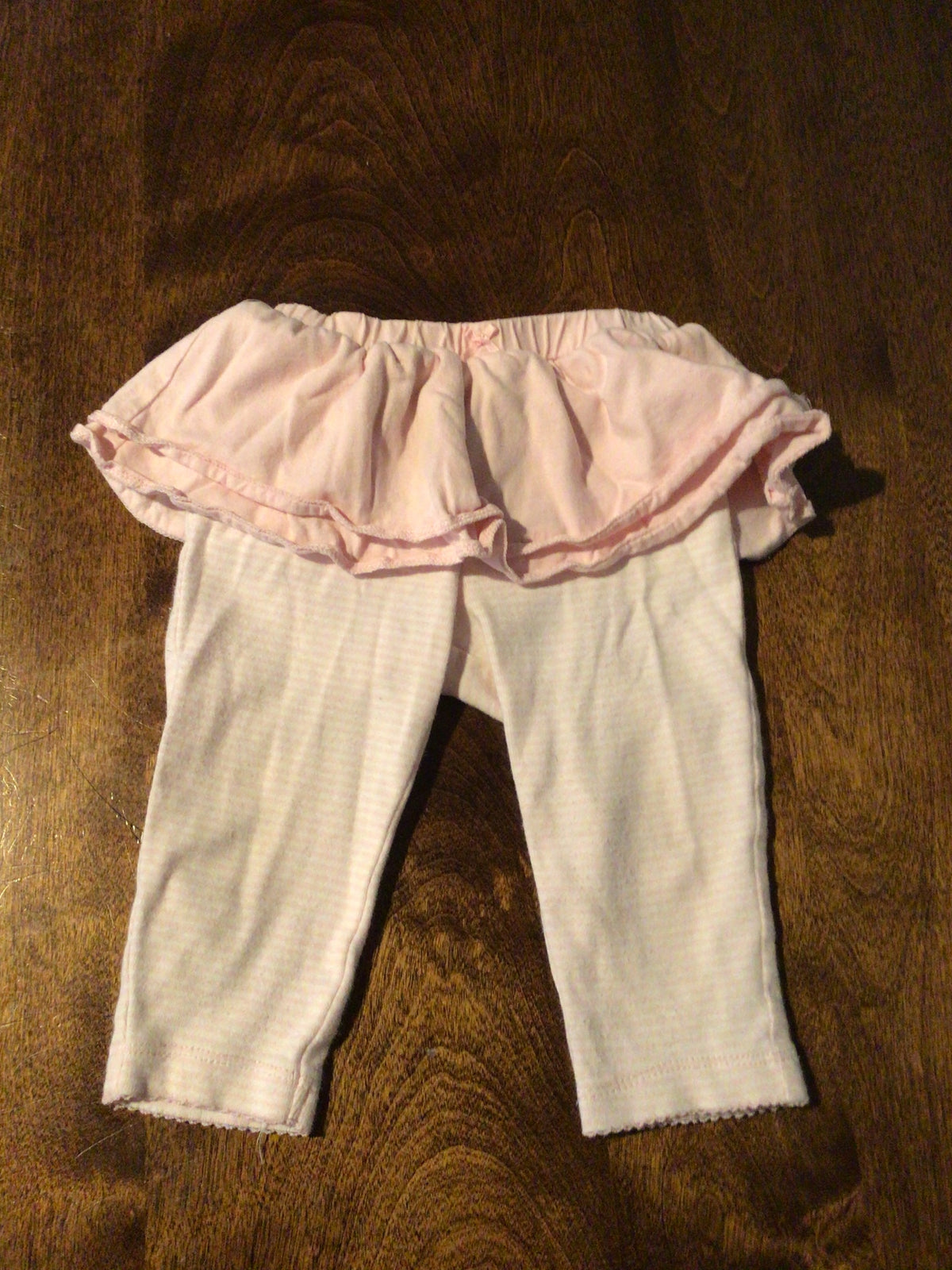 Carter's Skirted Pants Pink/White Stripes GUC - size Month - 6-9 / 9M