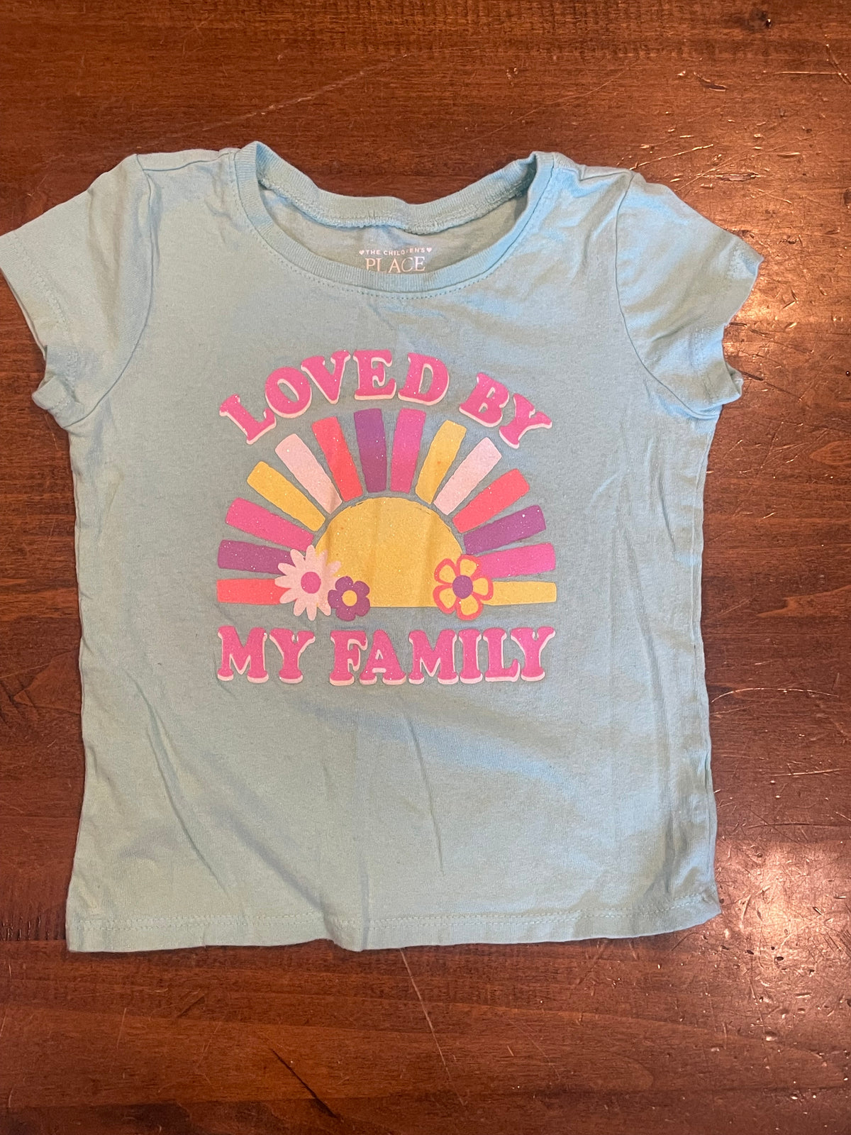 The Children's Place SS Blue Loved by my Family - size Toddler - 3T