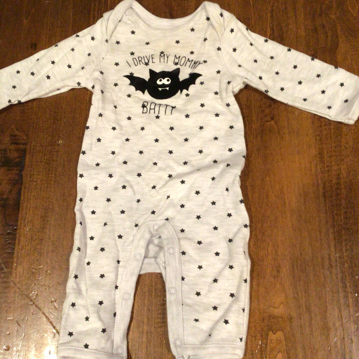 Halloween Bats Sleeper Button-Up *Stain-Collar - size Month - 0-3 / 3M