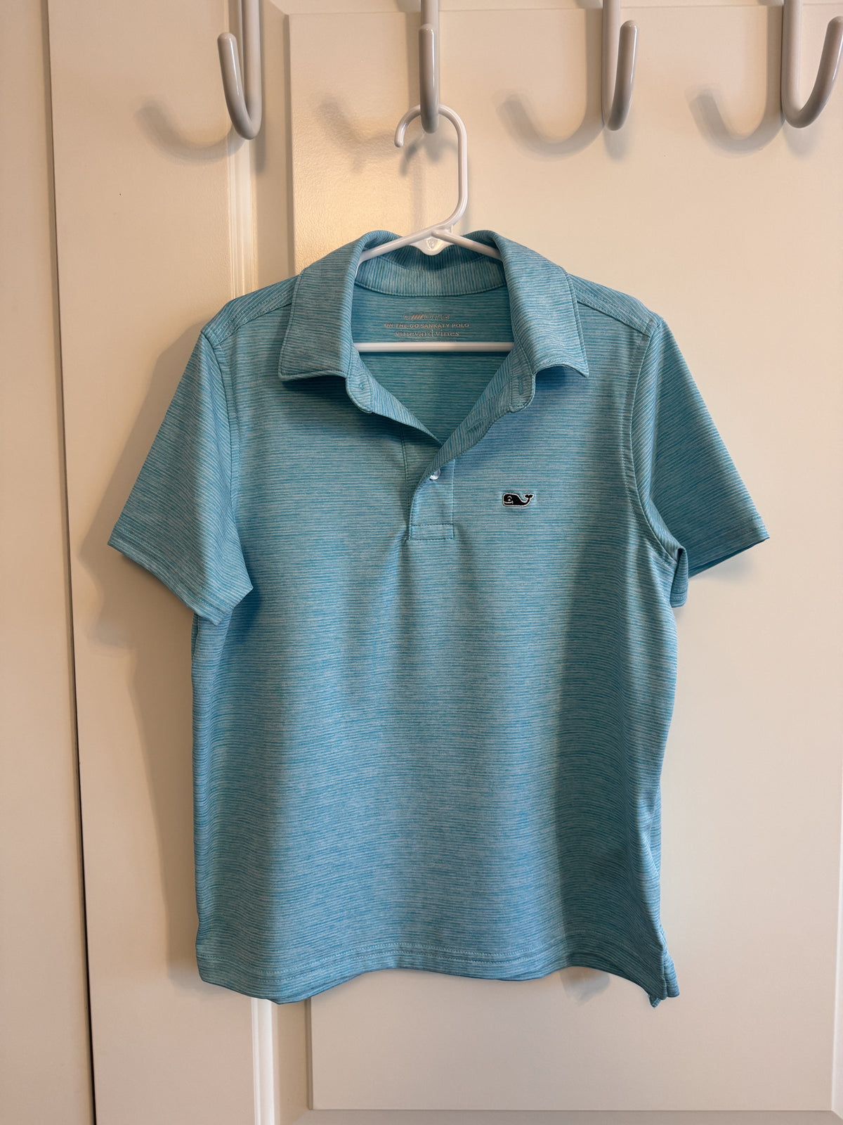 Shirt: Aqua Polo Vineyard Vines EUC 2of2 - size Youth - 7 (S)