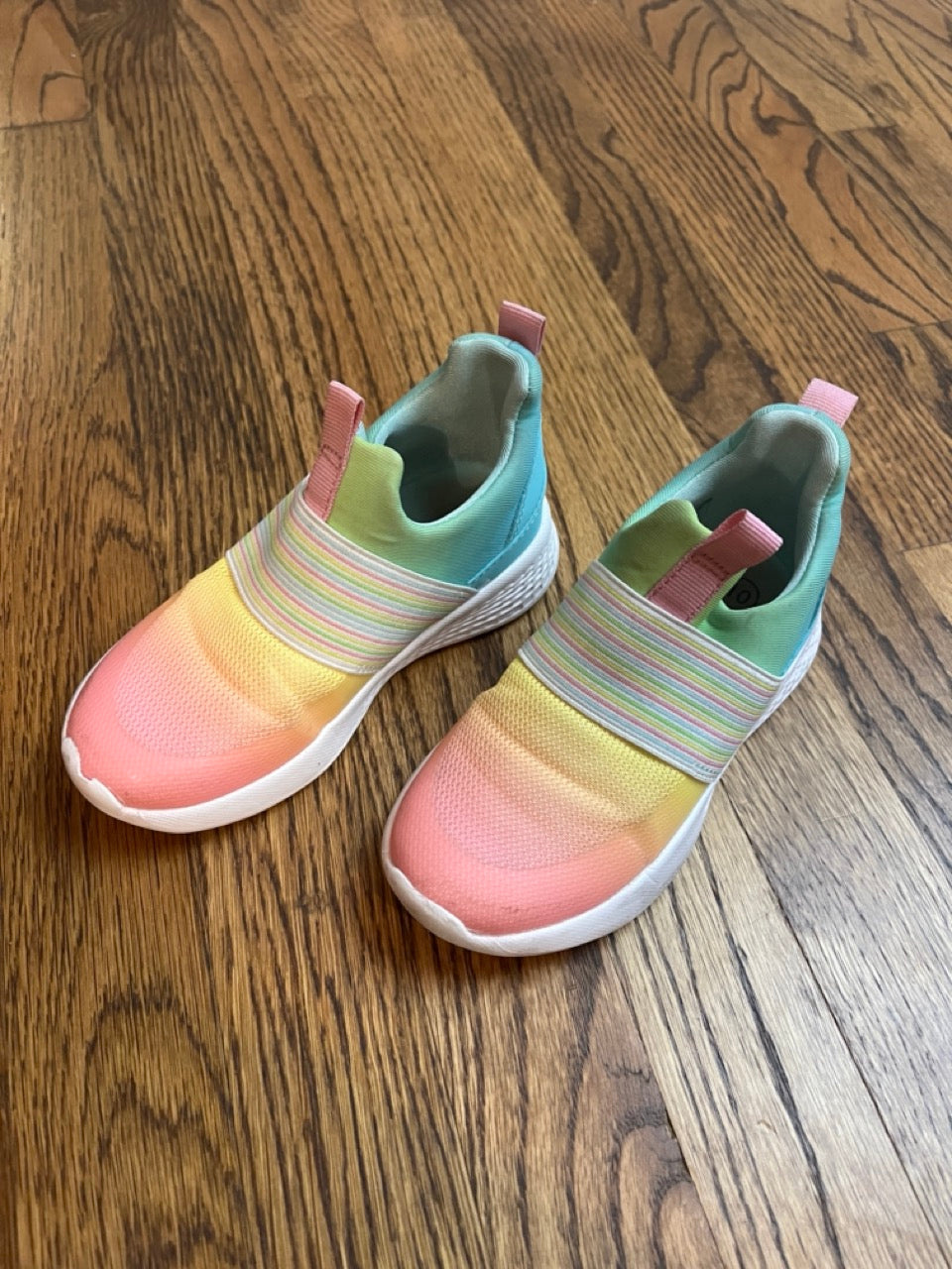 Cat & Jack Sneakers Rainbow Slip On EUC - size Shoes - Toddler 10