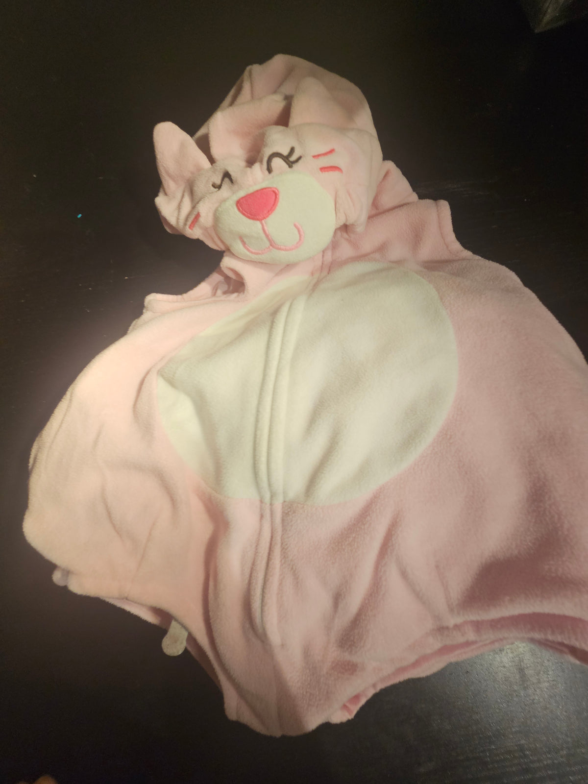 Infant Pink Cat Halloween Costume Onesie - size Month - 3-6 / 6M