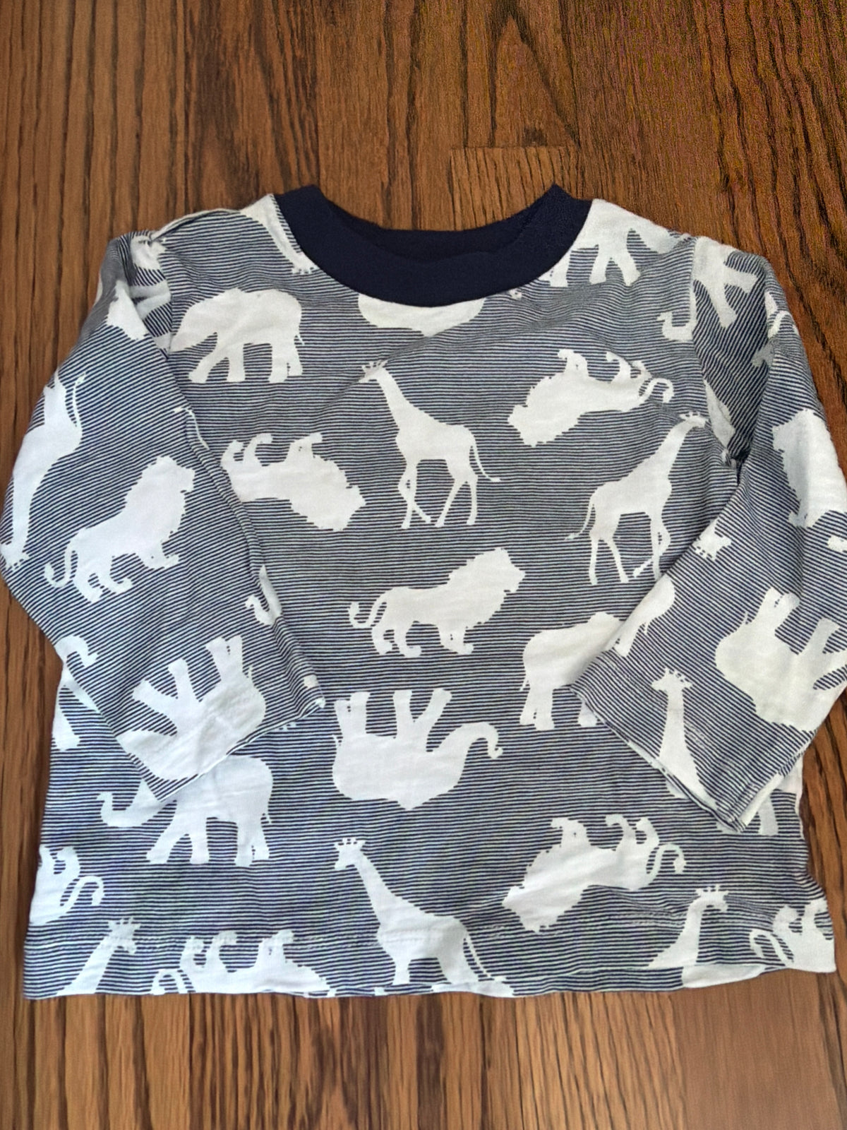 Little me animal print Long sleeve tee - size Month - 12-18 / 18M