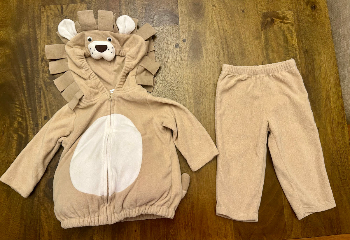 Carters Fleece Lion Costume, EUC, warm - size Month - 9-12 / 12M