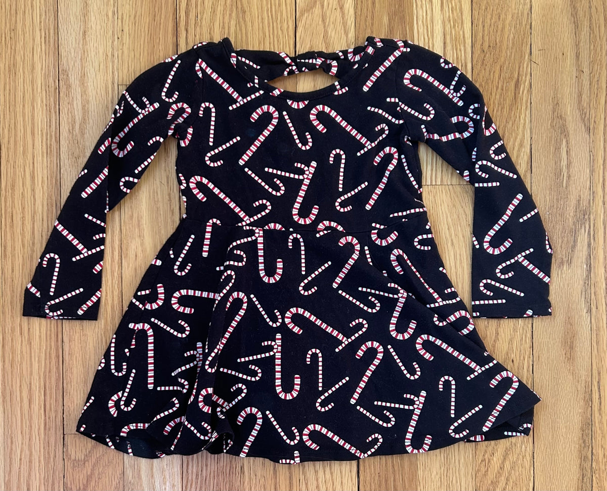 Childrens Place Candy Cane Dress EUC - size Month - 18-24 / 24M