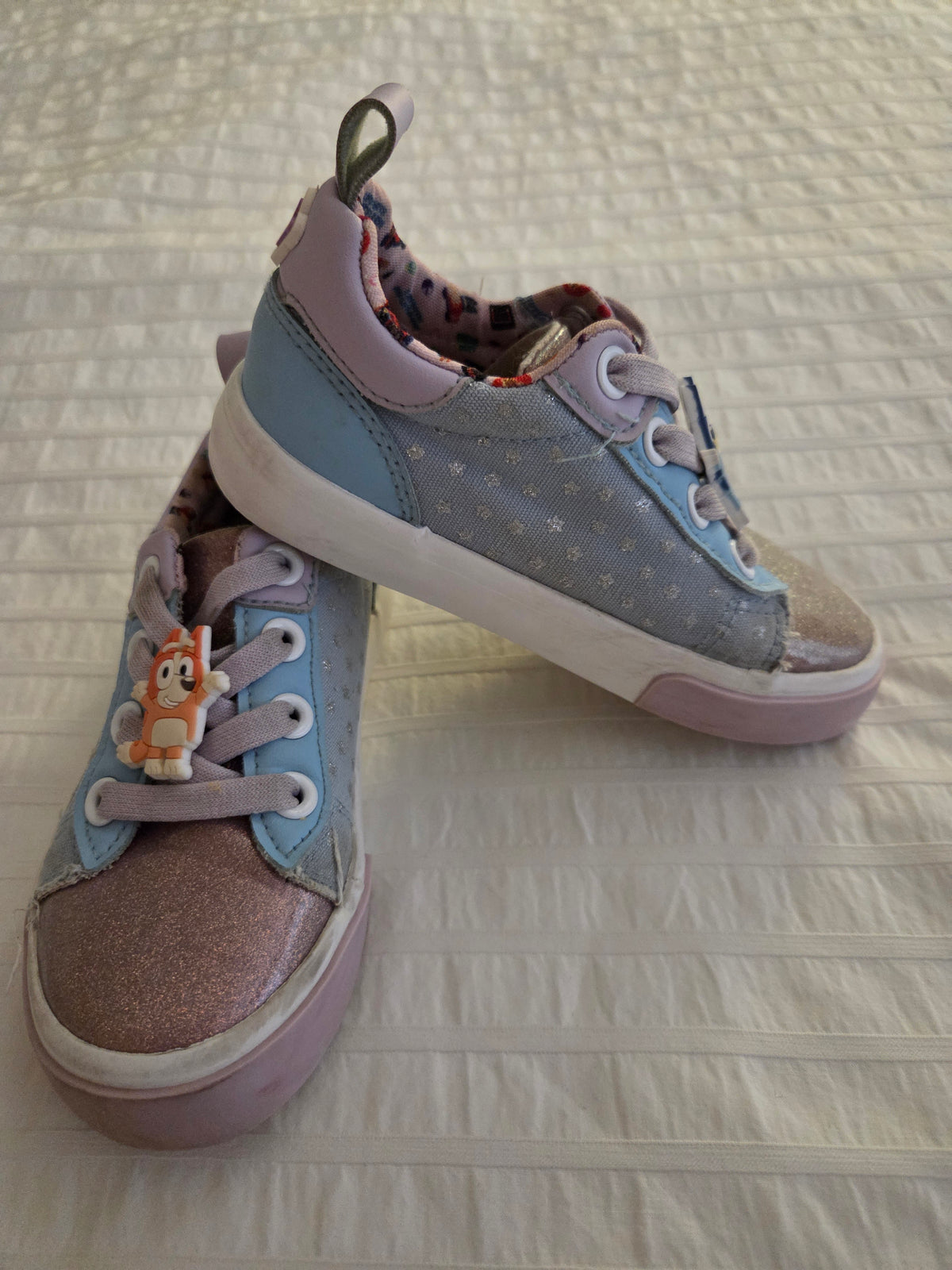 Bluey Sneakers w/Charms Clean - size Shoes - Toddler 9