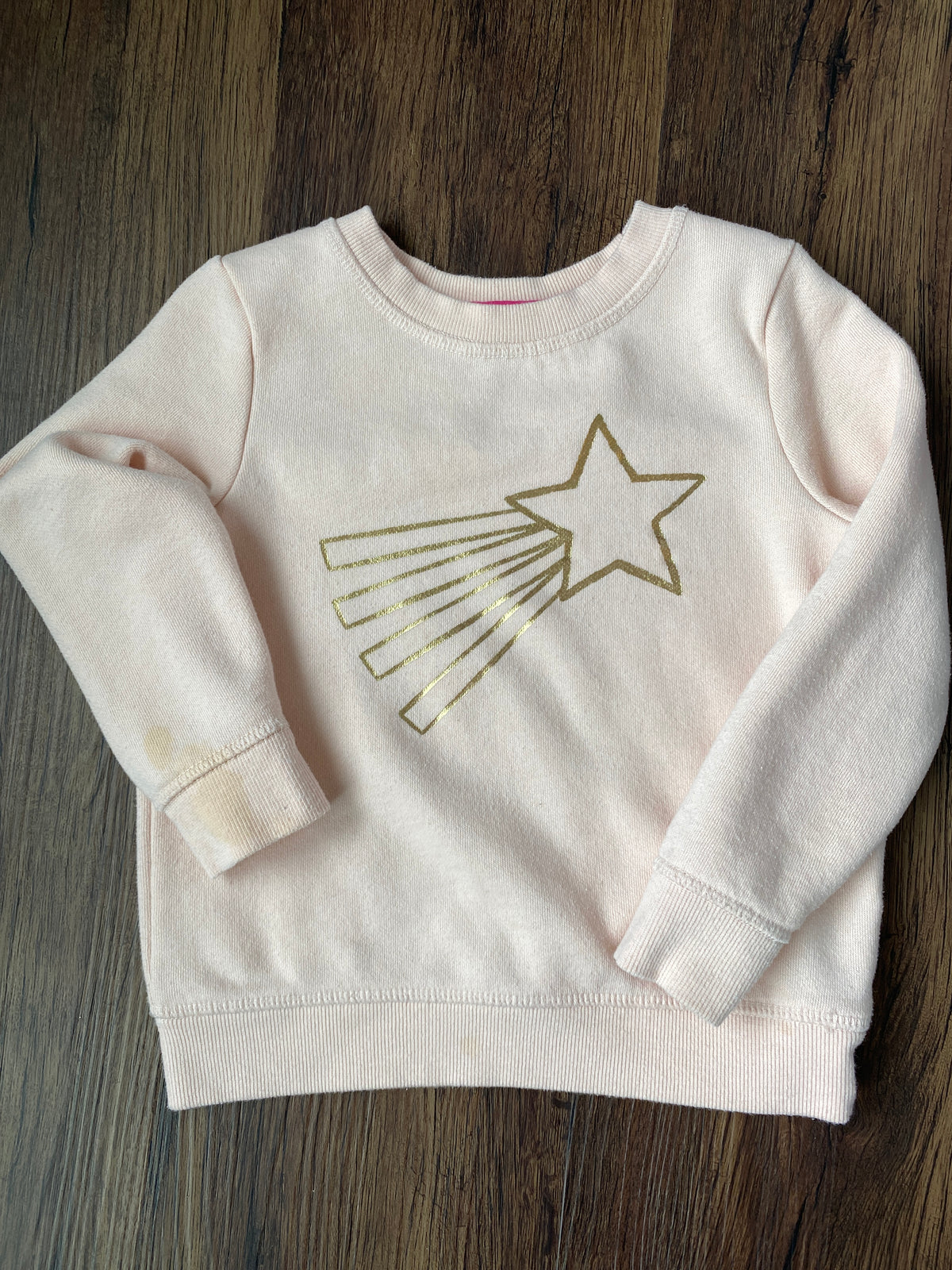 Cat & Jack PC Sweatshirt Stain on sleeve - size Toddler - 4T