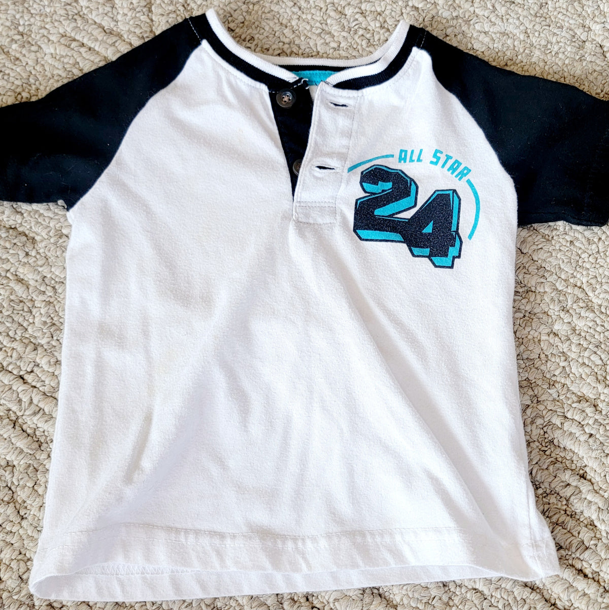 PC Garanimals SS 3T Baseball Button Shirt - size Toddler - 3T
