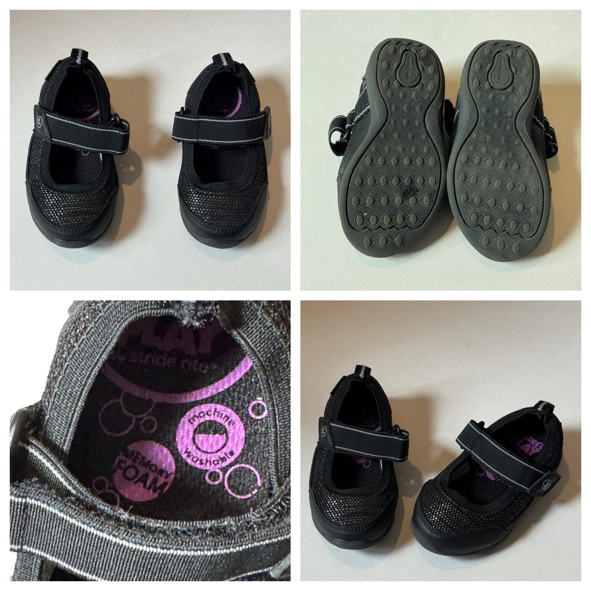 Black Mary Jane Sneaker Stride Rite 5.5 EUC - size Shoes - Toddler 5 1/2