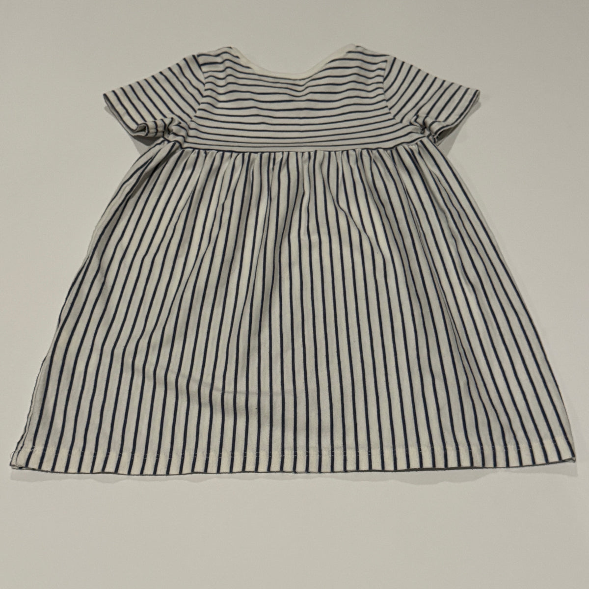 Old Navy Blue White Striped Dress - GUC - size Month - 18-24 / 24M