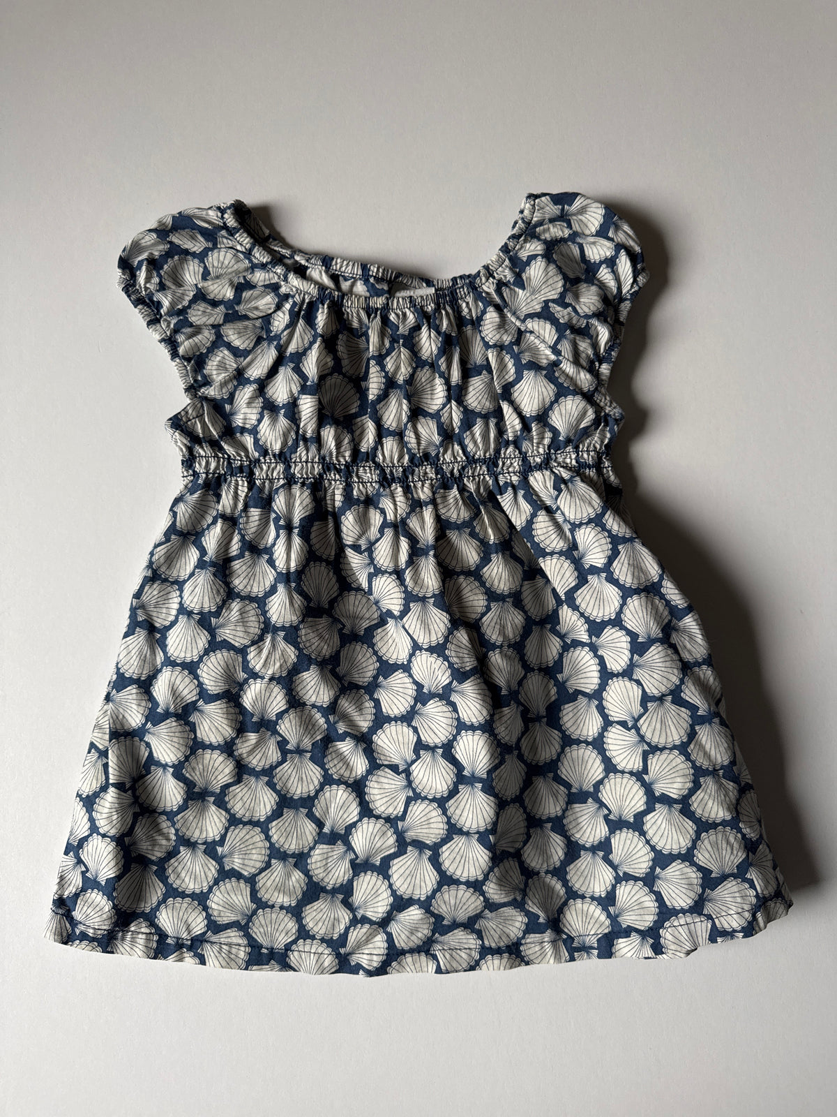 Blue shell dress H&M 6-9 months VGUC - size Month - 6-9 / 9M