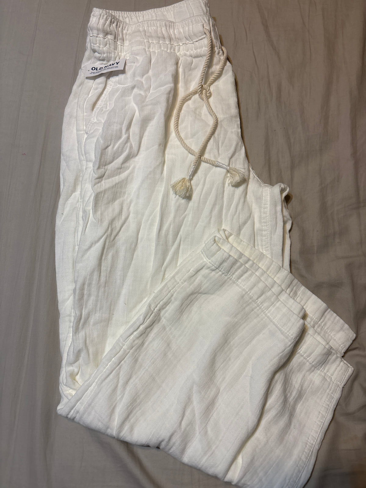 Linen old navy pants White. Size large - size Women - L (12/14)