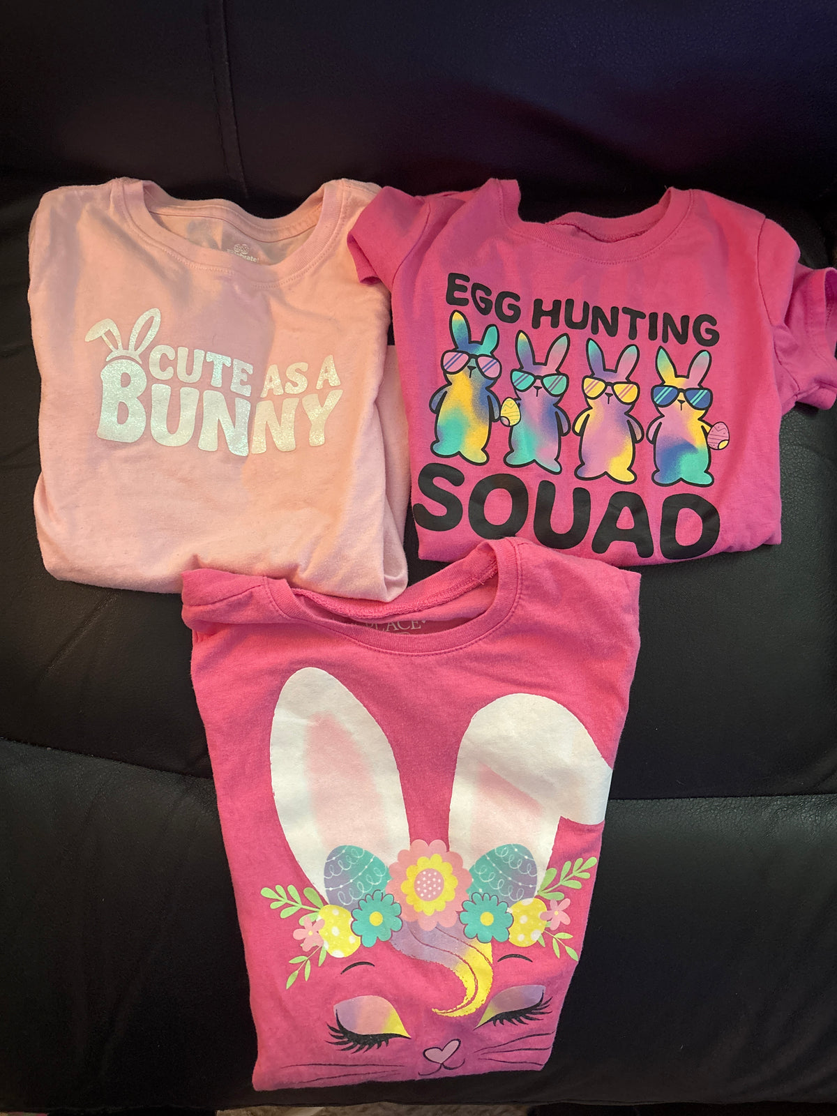 3 Easter t-shirt lot. great condition - size Toddler - 5T