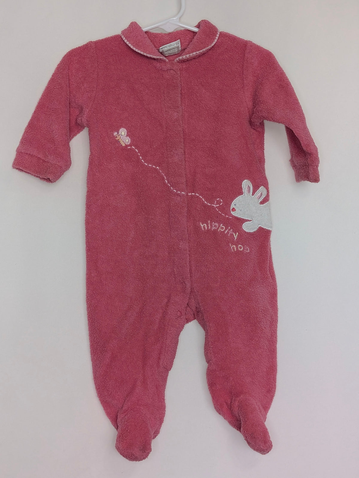 GUC Carter cotton terry cloth sleep'n'play, pink - size Month - 3-6 / 6M
