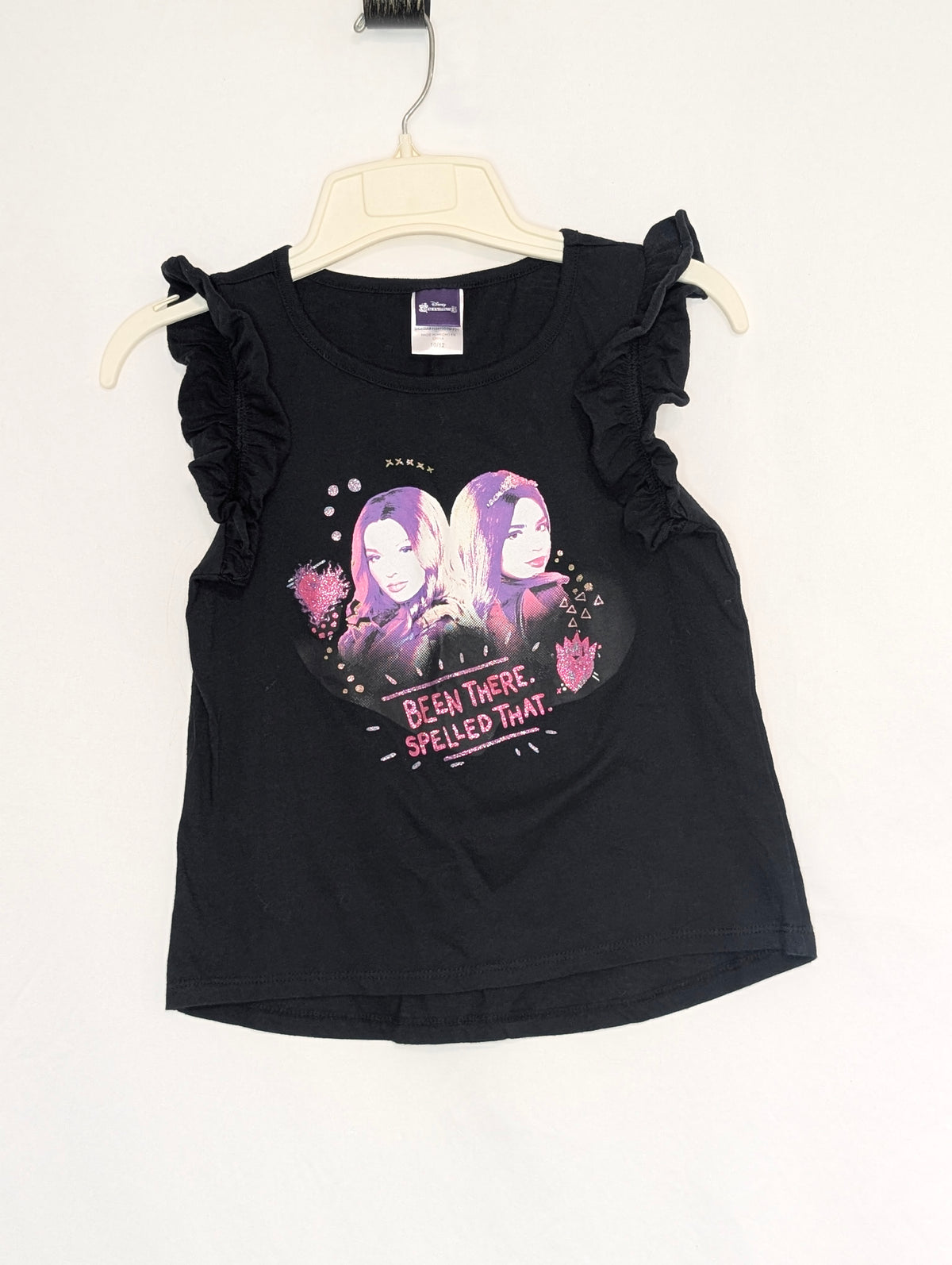 EUC Descendents 3 black flutter trim tank, Mal & - size Youth - 10 (L)