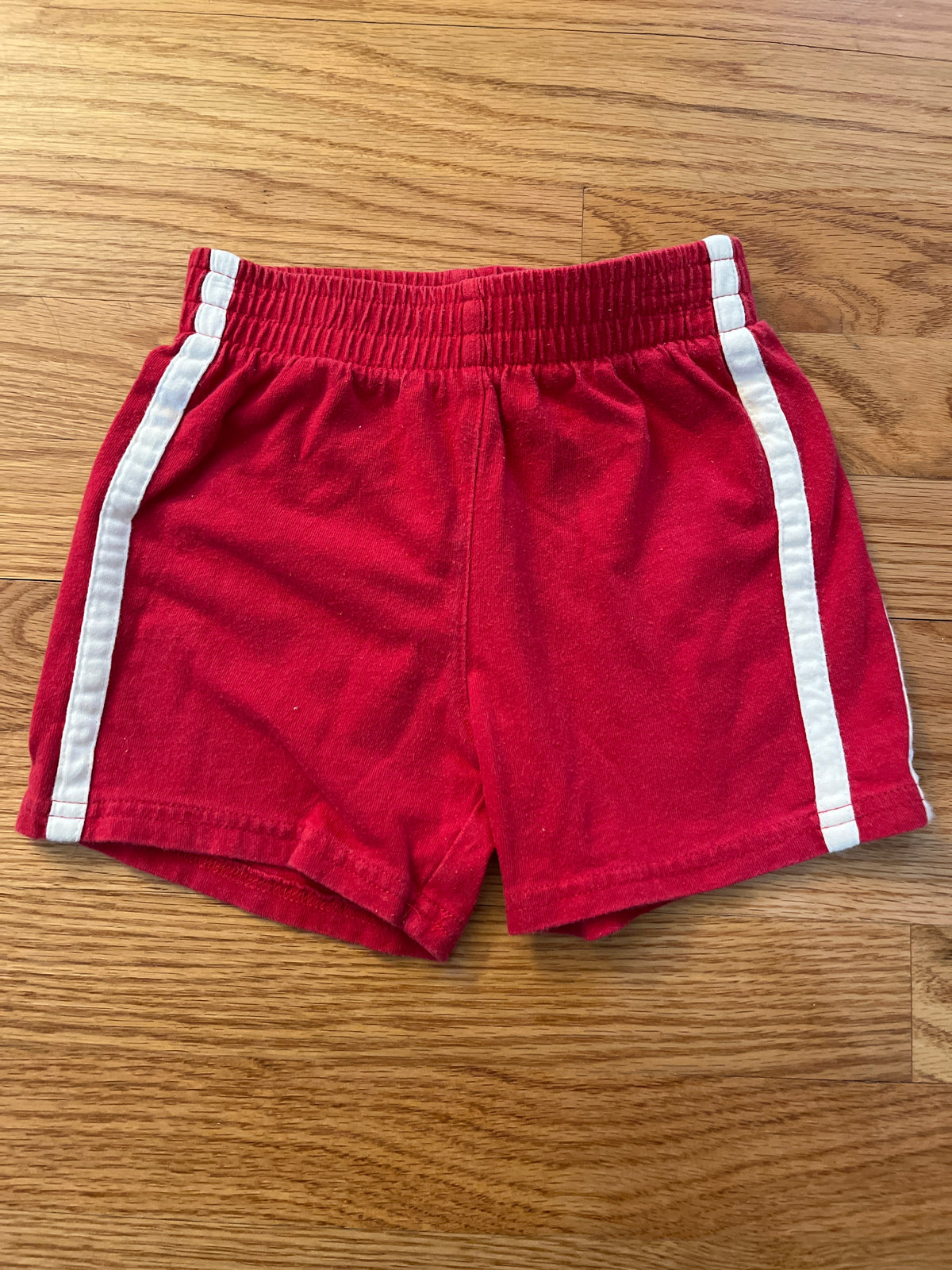 Red play shorts w white Children's Place - size Month - 9-12 / 12M