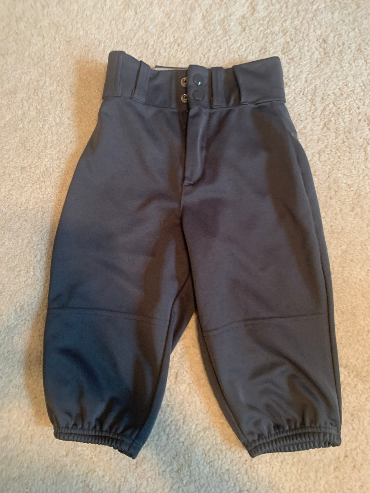 Dark grey baseball pants *Alleson Athletic -YS - size Youth - 6 (S)