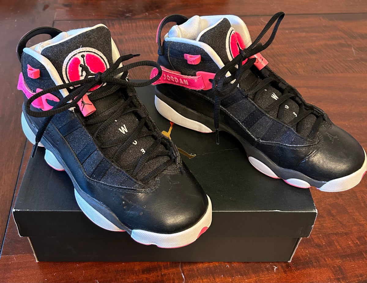 JORDAN AIR BLACK PINK EUC SPECIAL WEAR ONLY - size Shoes - Adult 6