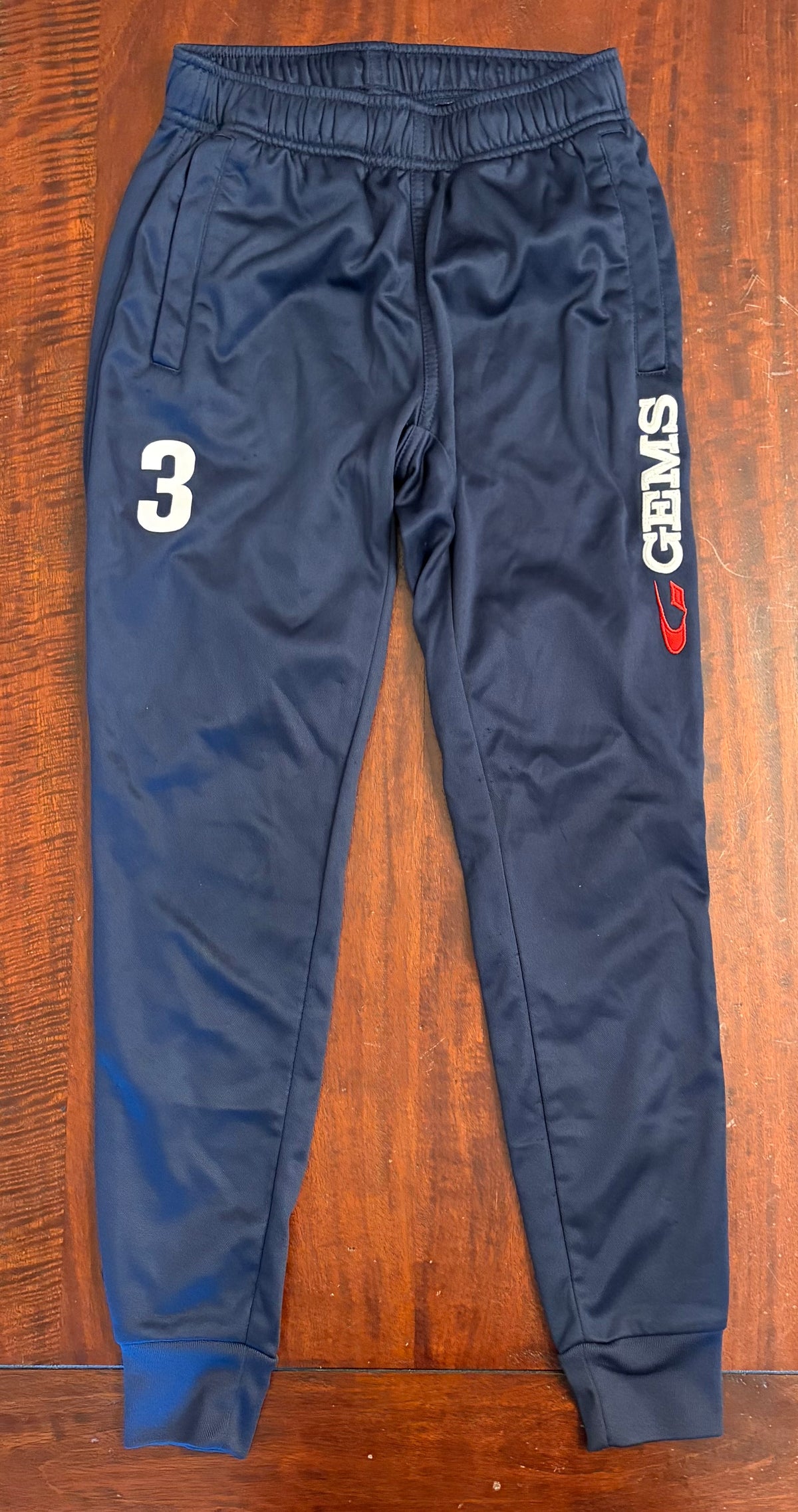 GEMS WARM UP PANTS WITH FLEECE LINING VGUC - size Youth - 5 (XS)