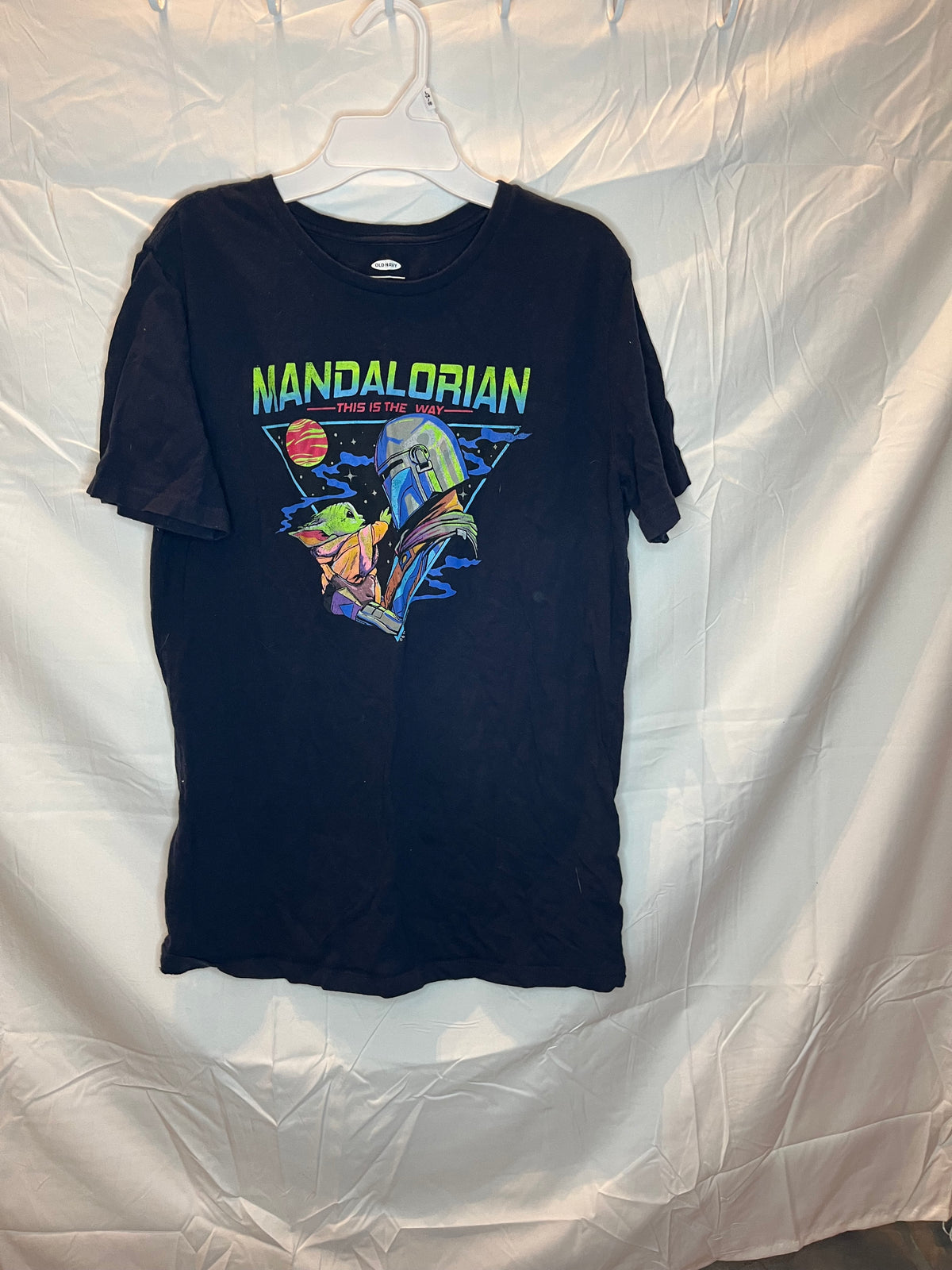 ON Disney Star Wars navy Mandalorian Grogu/ - size Youth - 18 (XXL)