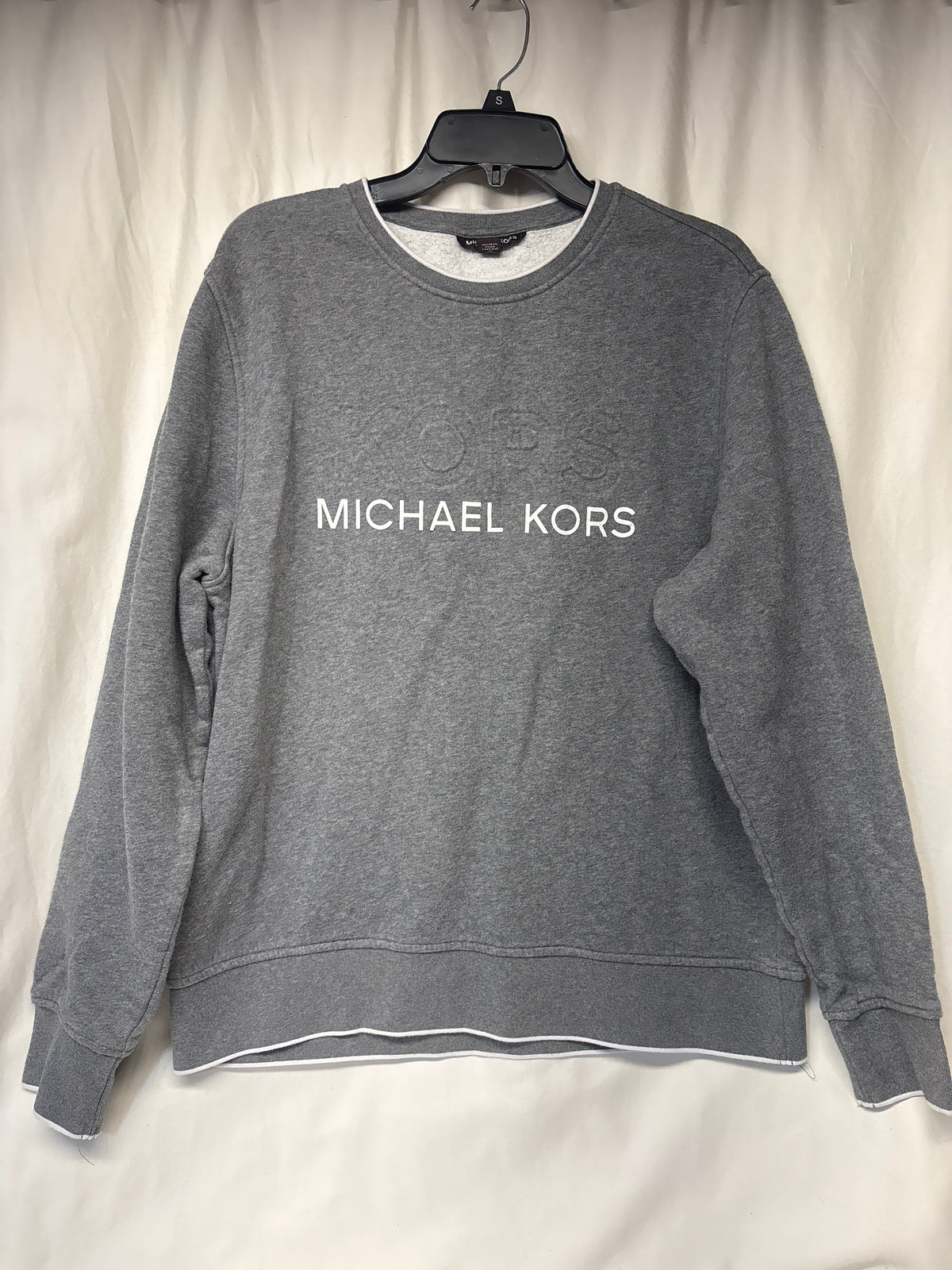 Michael Kors sweatshirt grey w/ embossed Kors - size Women - XL (16/18)