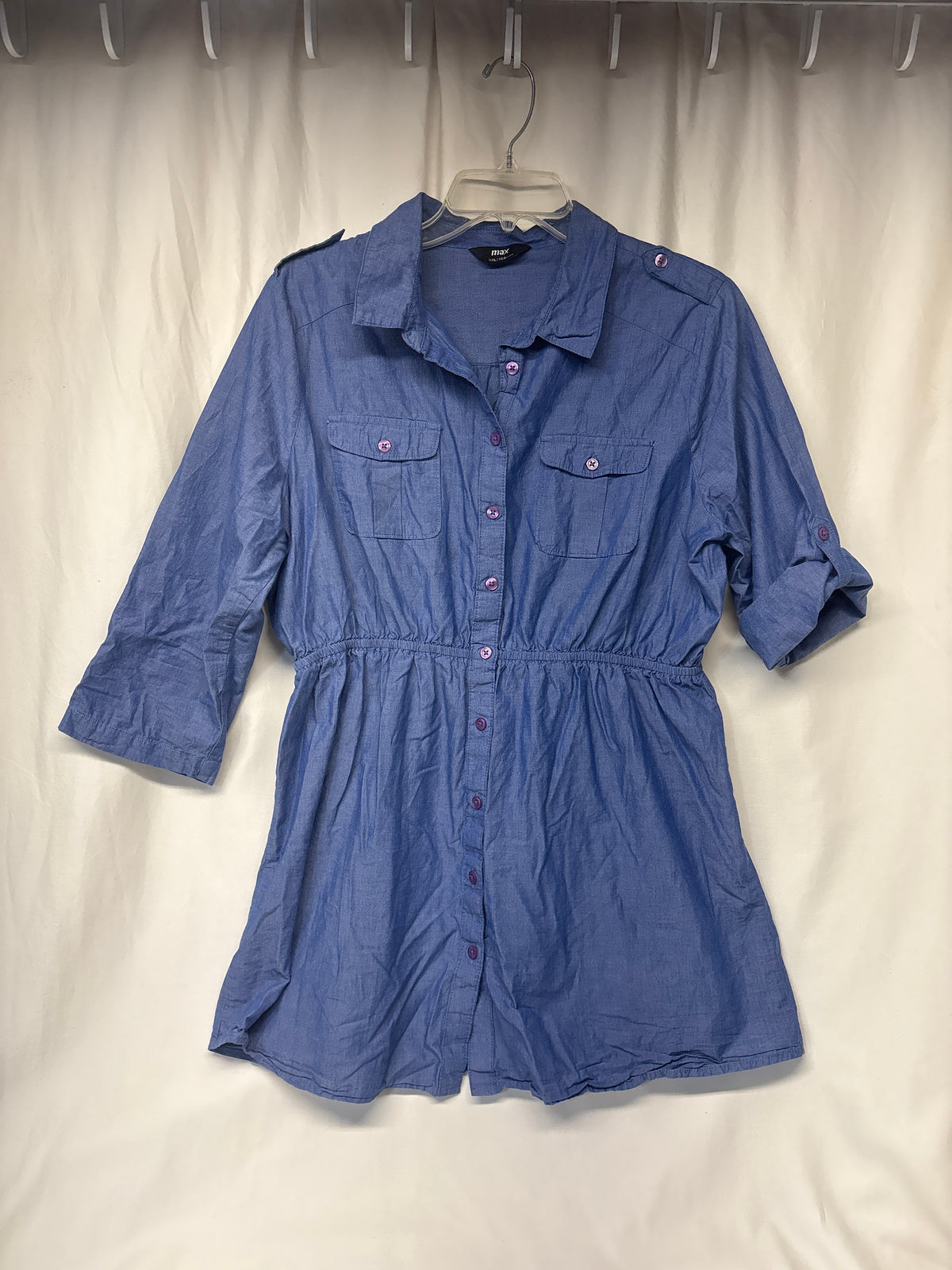 Max denim dress/tunic tag says XXL runs small - size Women - XL (16/18)