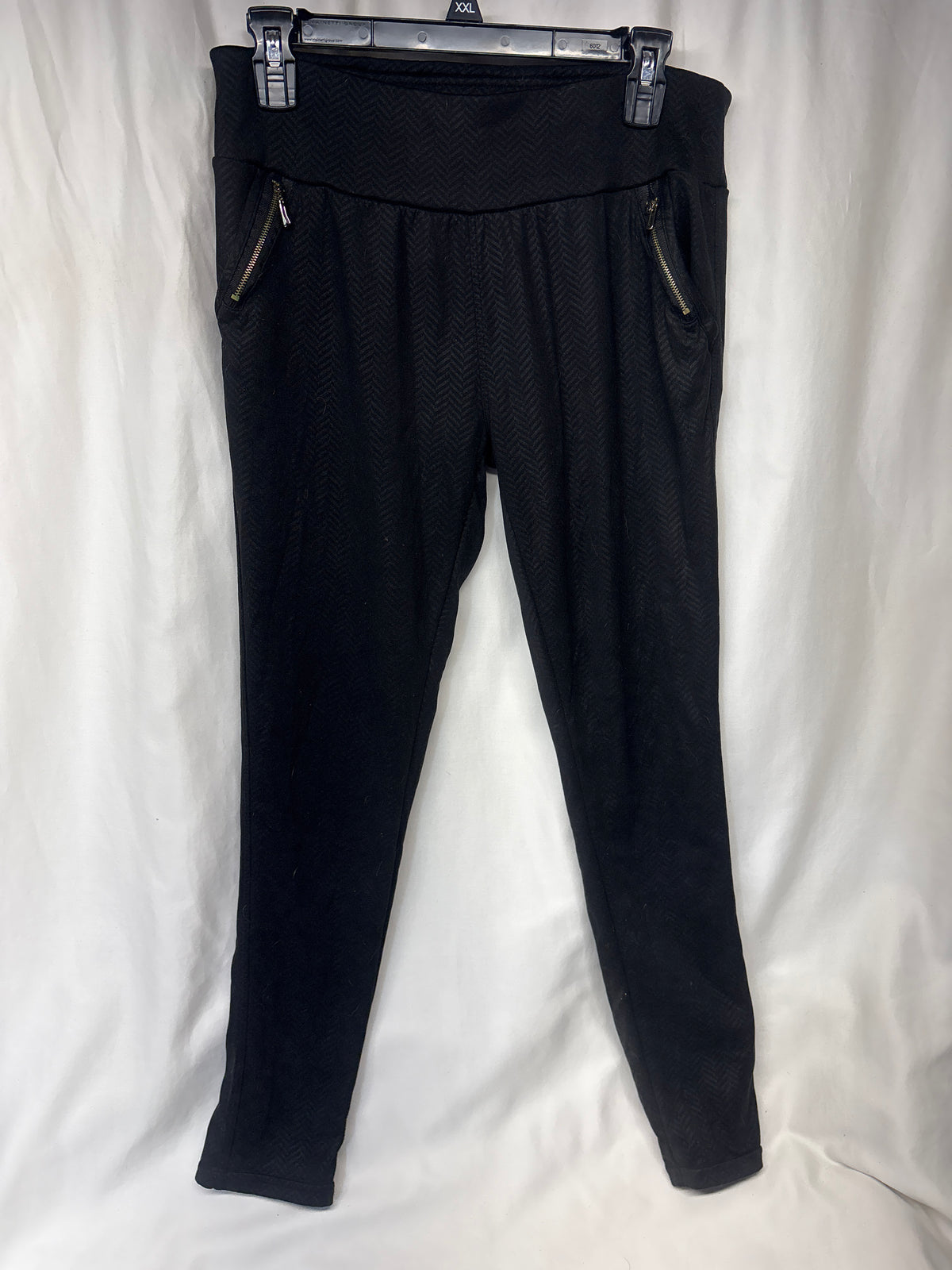 ShoSho black soft knit herringbone print double - size Women - L (12/14)