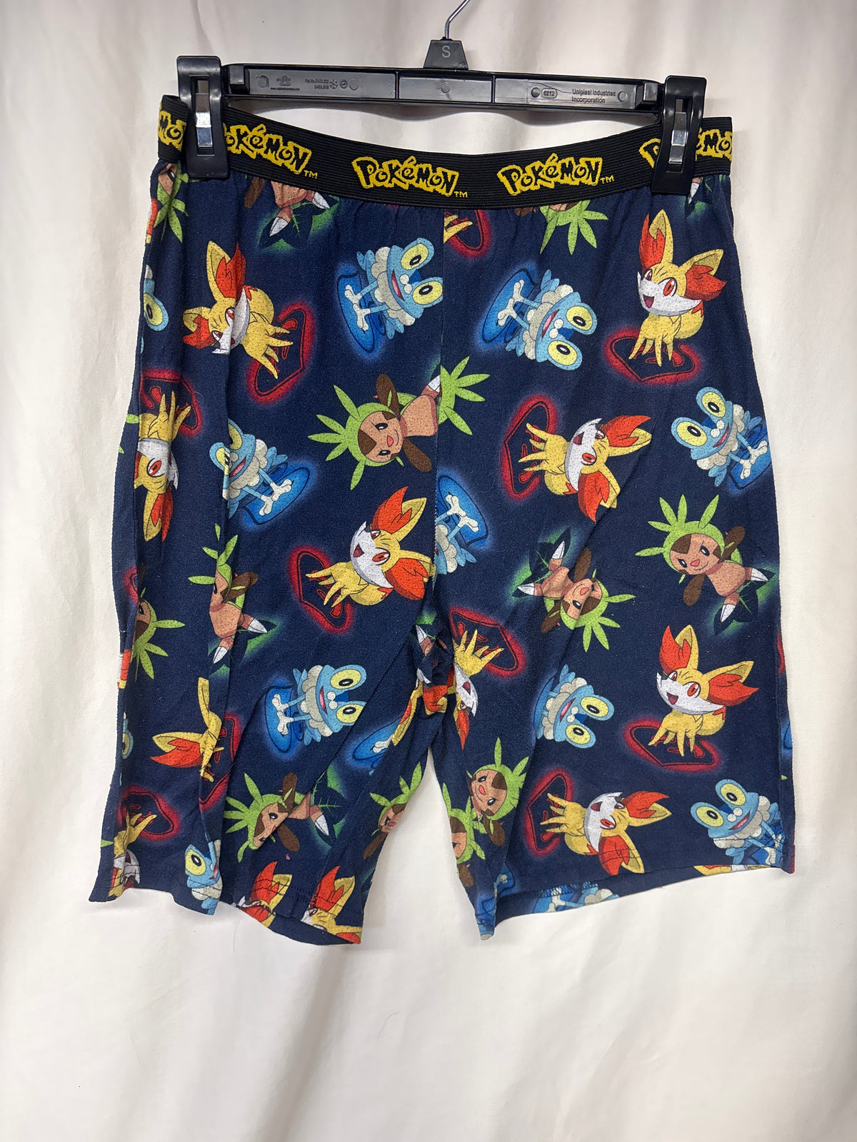 Pokemon navy PJ shorts Froakie, Chespin, & - size Youth - 10 (L)