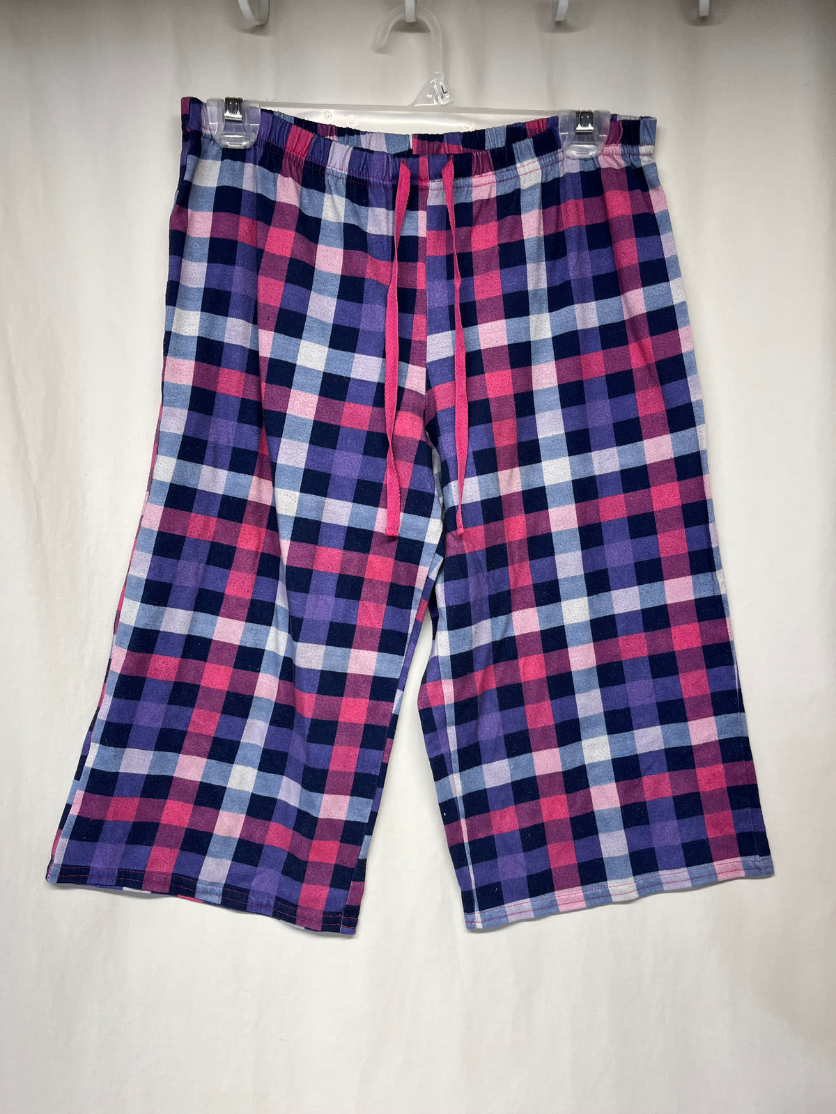 Justice check 16/18 sleep capris - pink, - size Youth - 16 (XL)