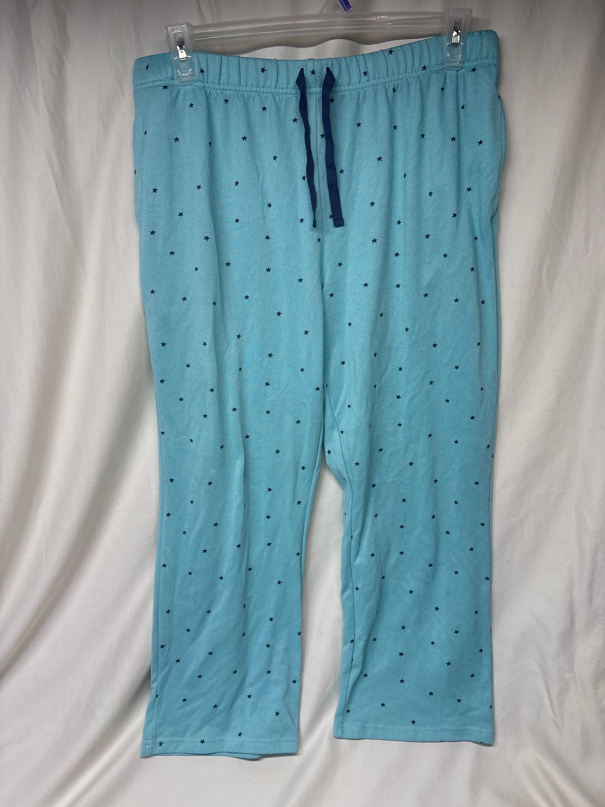 There Abouts turquoise PJ pants w/ navy stars - size Women - 3X (24/26W)
