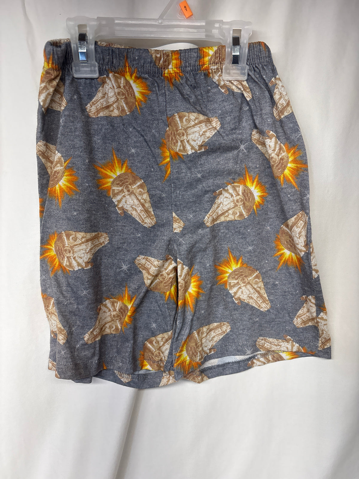 Star Wars Millennium Falcon grey PJ shorts - size Youth - 10 (L)