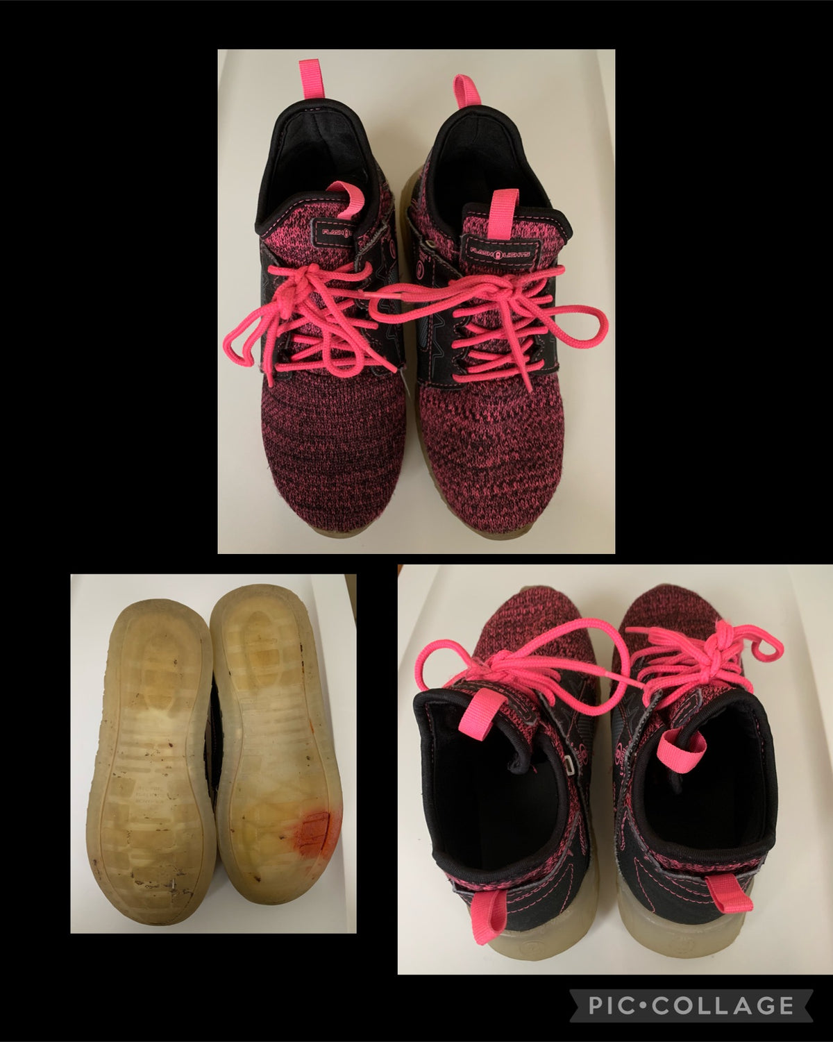 Flash lights pink shoe May still light up - size Shoes - Kids 3