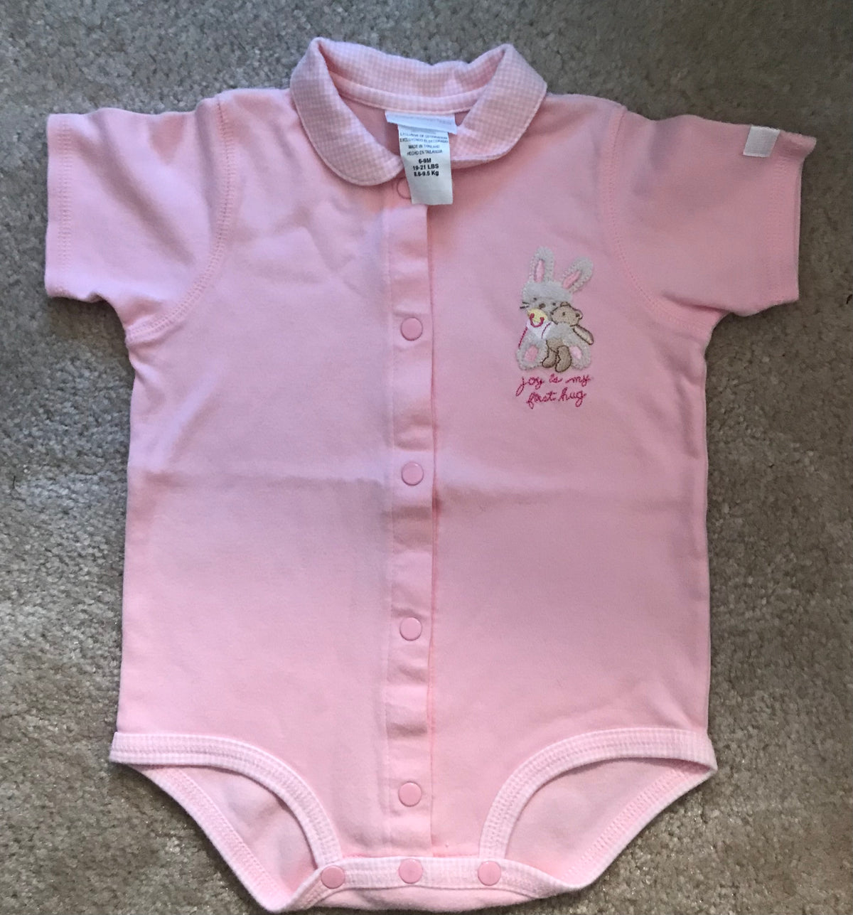 6-9 m bunny onesie Carters, cute for spring - size Month - 6-9 / 9M