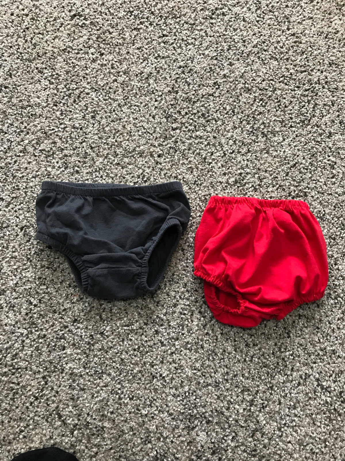 Over diaper underwear 2 pair black & red - size Month - 6-9 / 9M